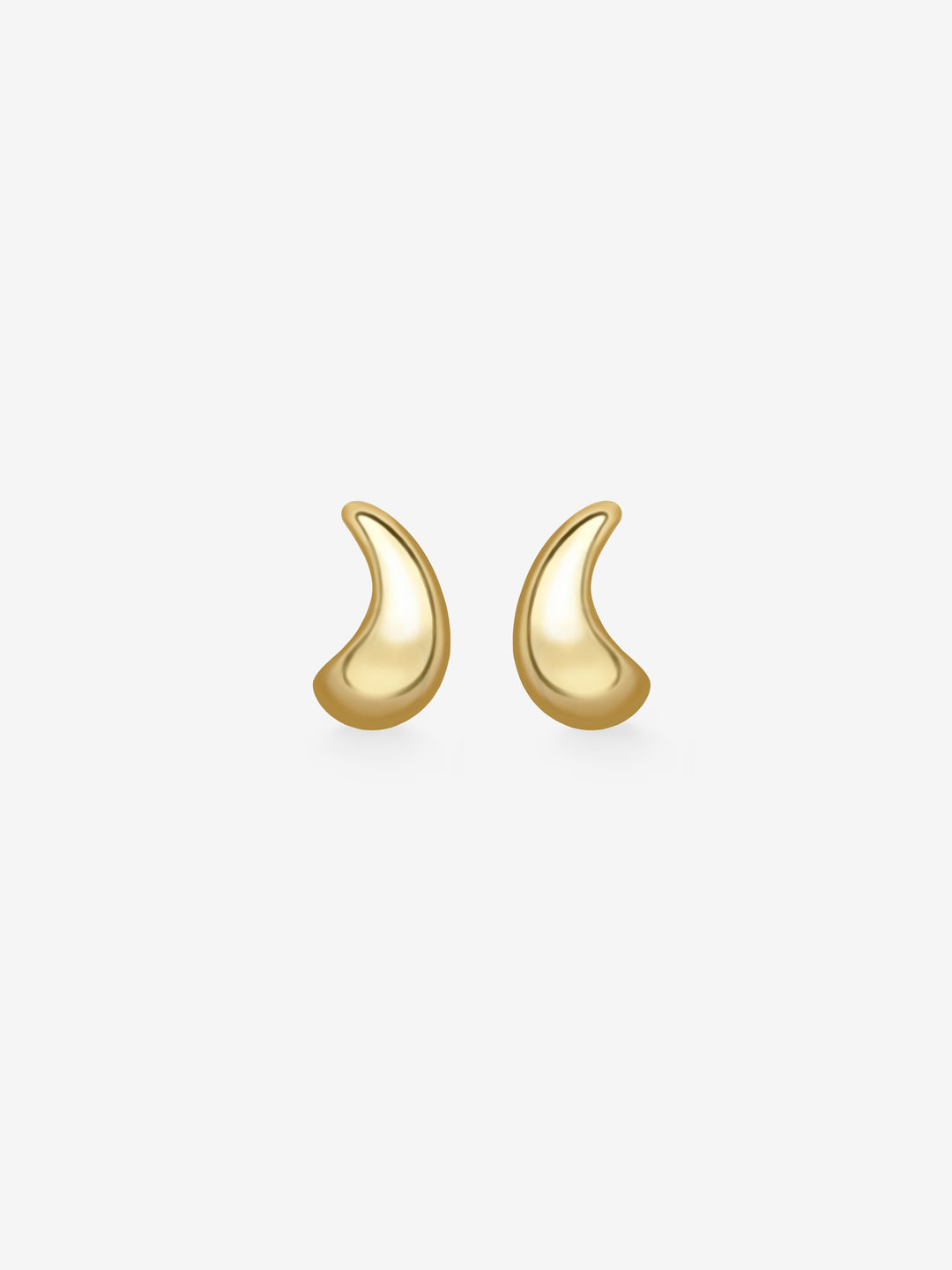 Rush Hour Small 'Til Late Yellow Gold Earrings  View 1