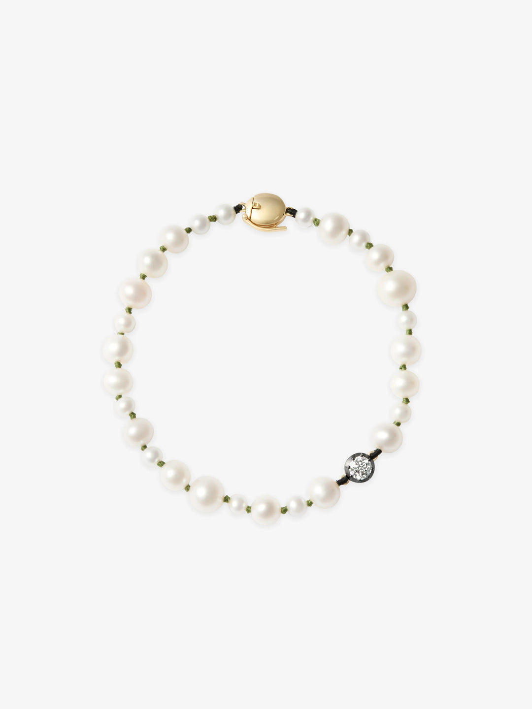 Beaches Pearl & 0.40ct Diamond Bracelet  View 1