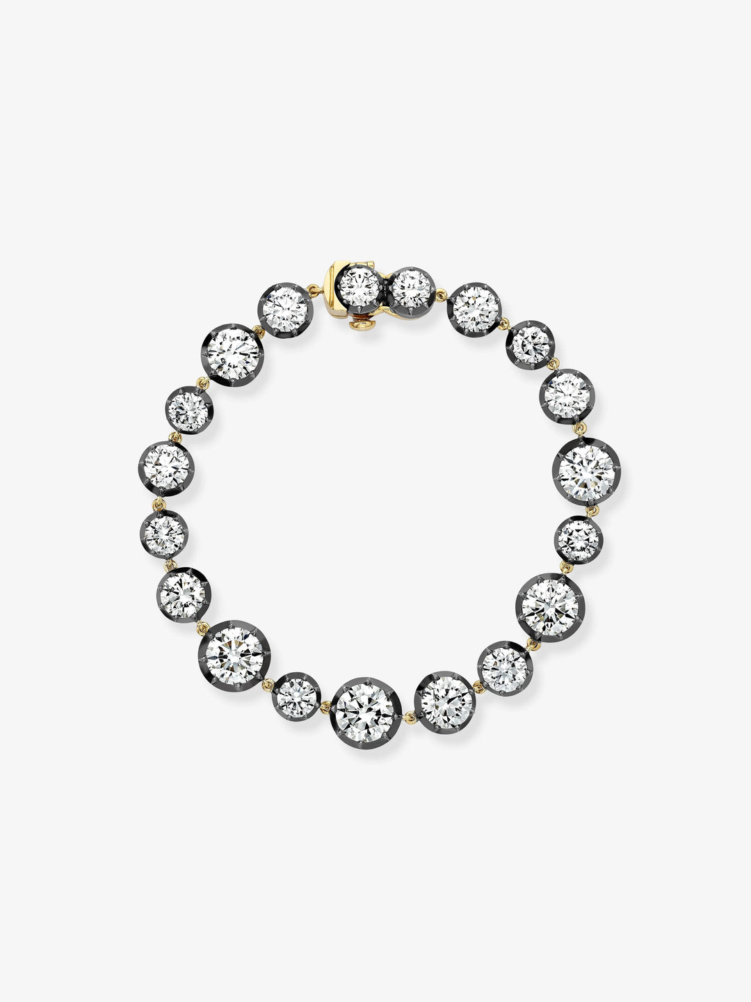 Signature 17ct Diamond Button Back Bracelet  View 1