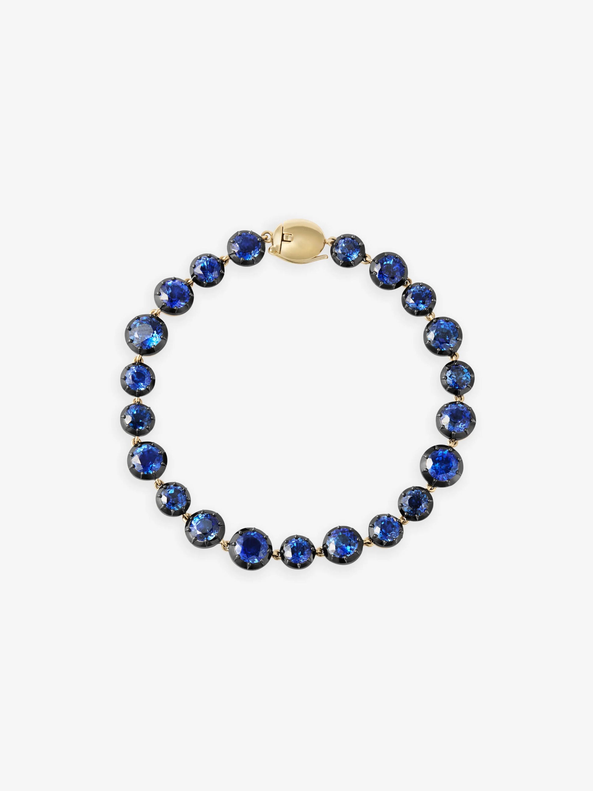 Signature Sapphire Button Back Bracelet View 1