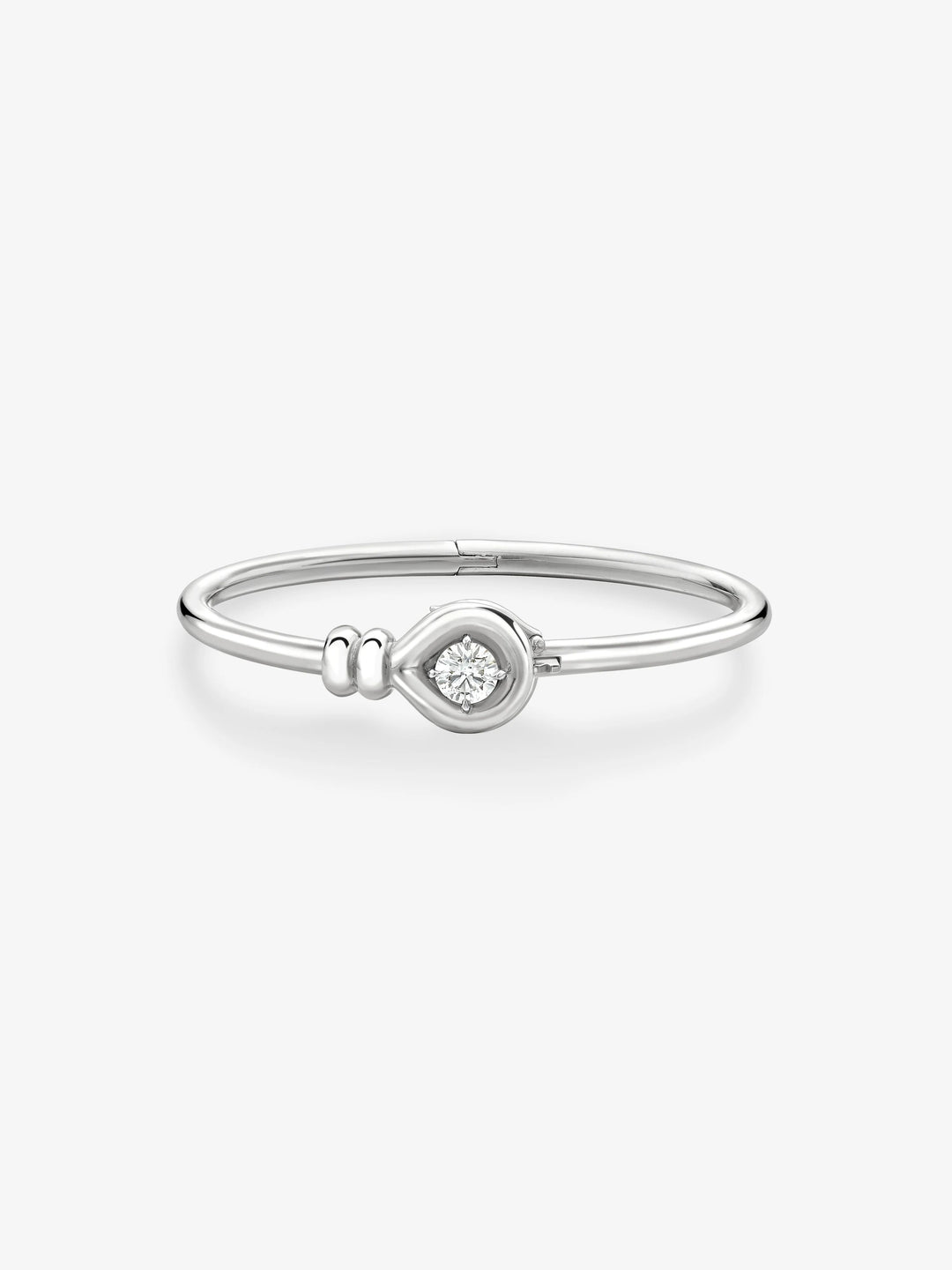 Forget Me Knot 0.80ct Diamond White Gold Bangle  View 1