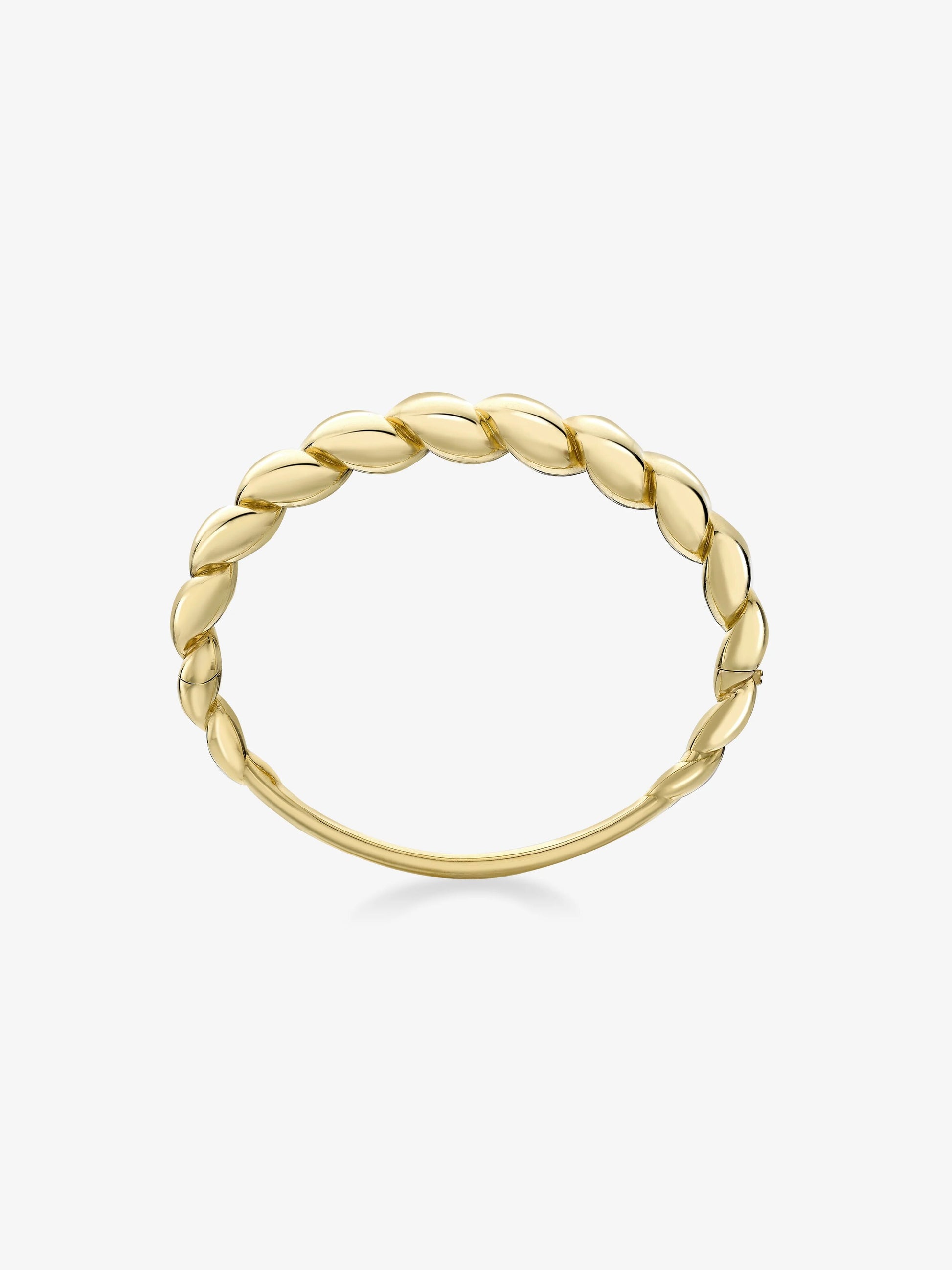 Beaches Small Gold Conch Shell Bangle View 2