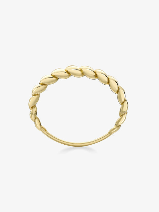 Beaches Small Gold Conch Shell Bangle View 2