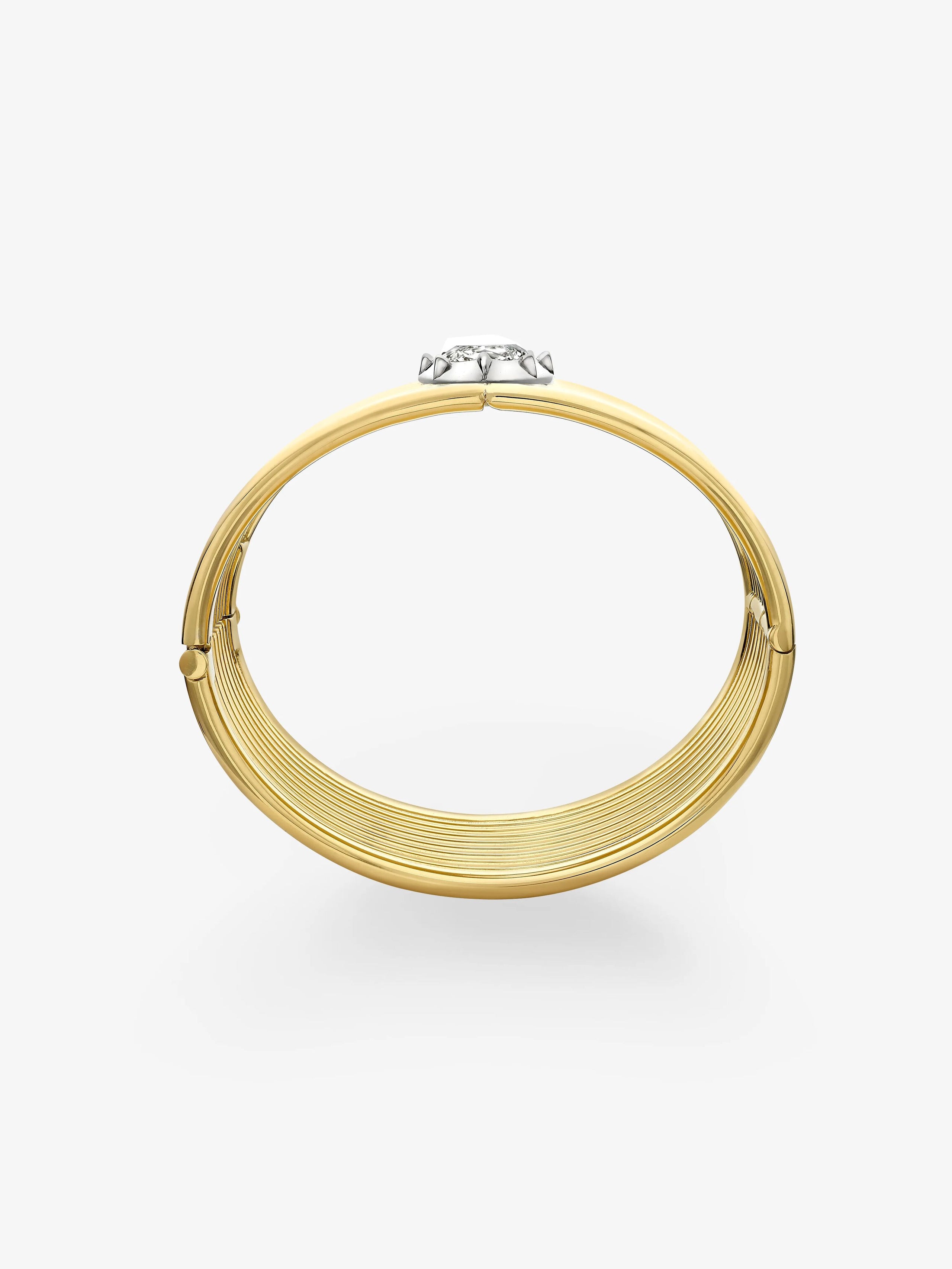 Marquise Diamond Coil Bracelet View 2