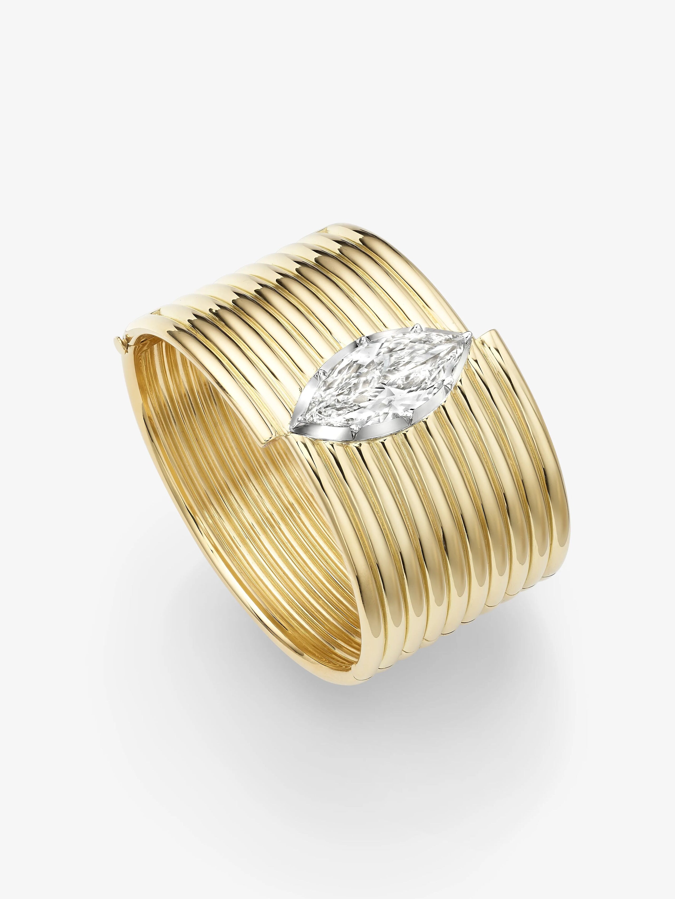 Marquise Diamond Coil Bracelet View 4