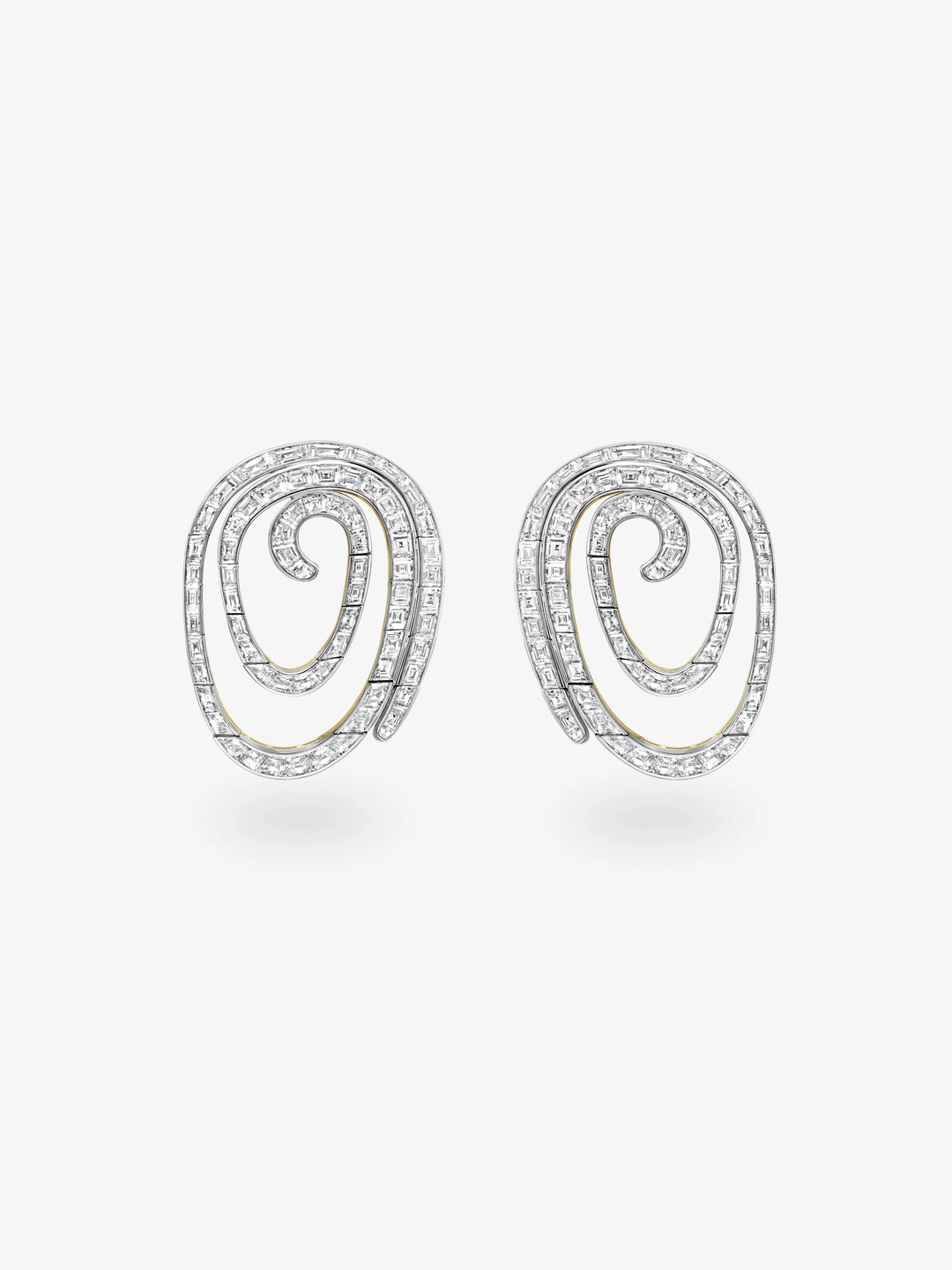 Carmela Diamond Spiral Earrings  View 1