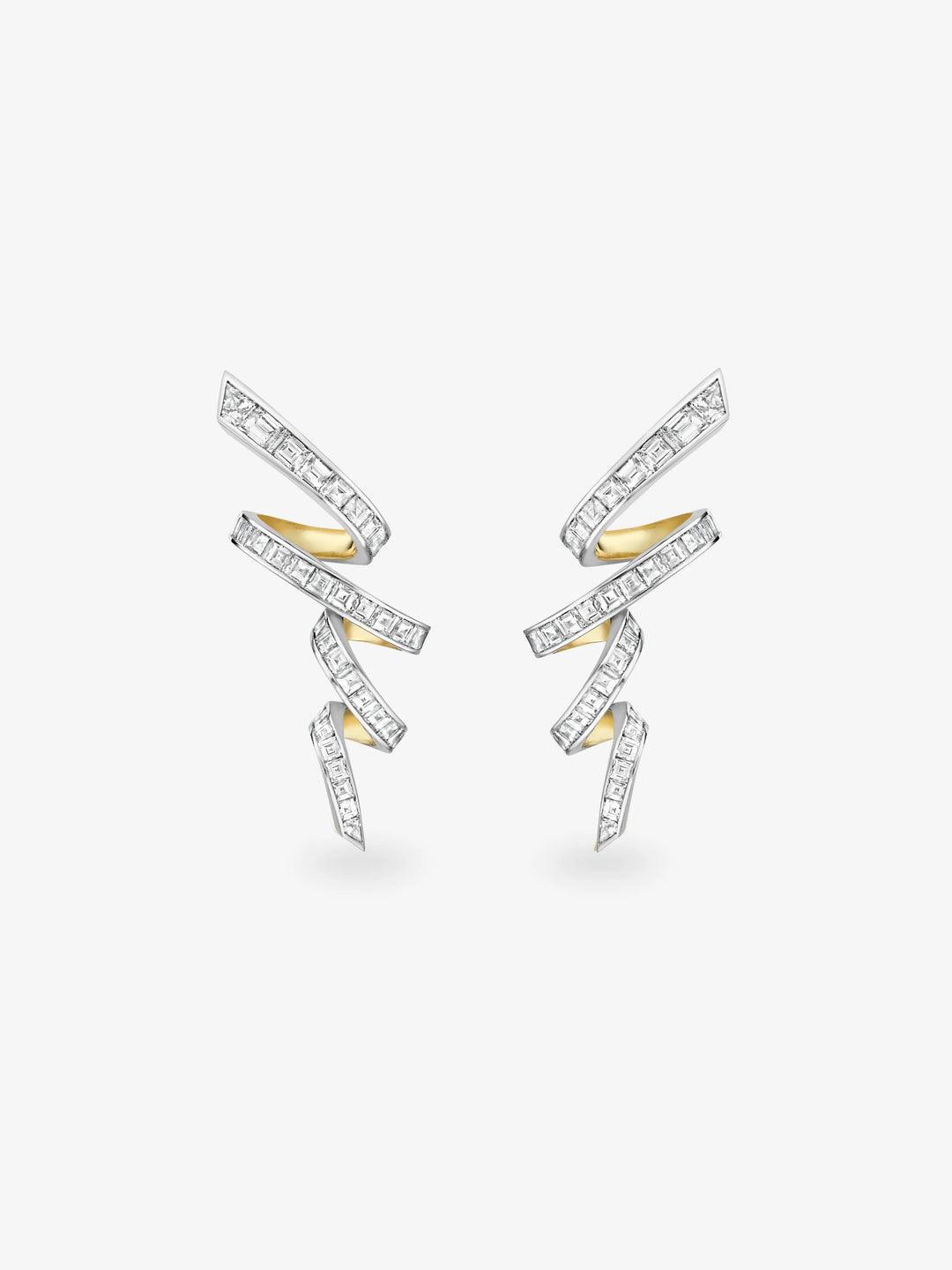 Carmela Diamond Tagliatelle Earrings  View 1