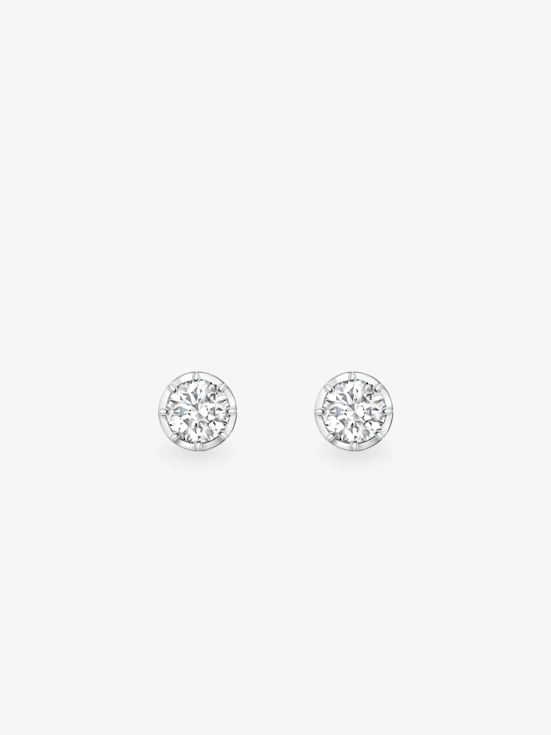 0.35ct Diamond & White Gold Stud Earrings View 1