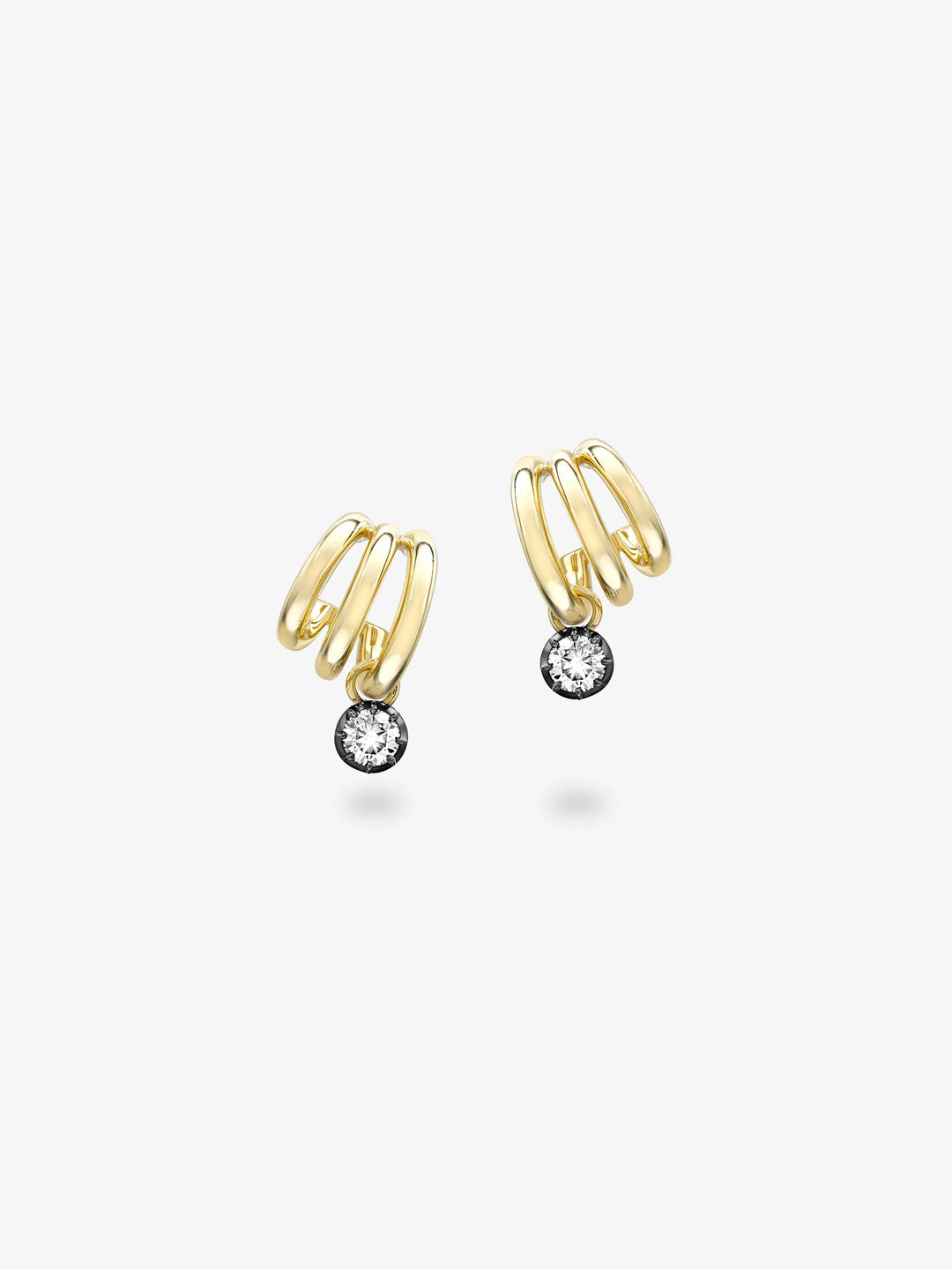 0.30ct Diamond Tripset Hoops  View 1