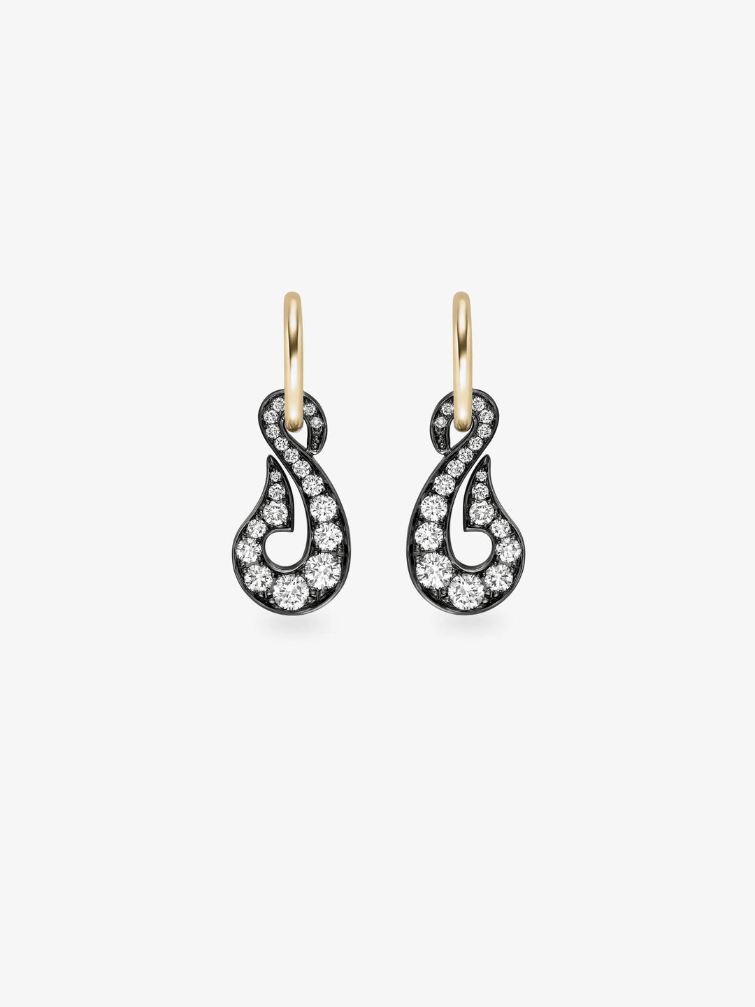 Hello Sailor Off The Hook Diamond Gypset Hoop Earrings  View 1