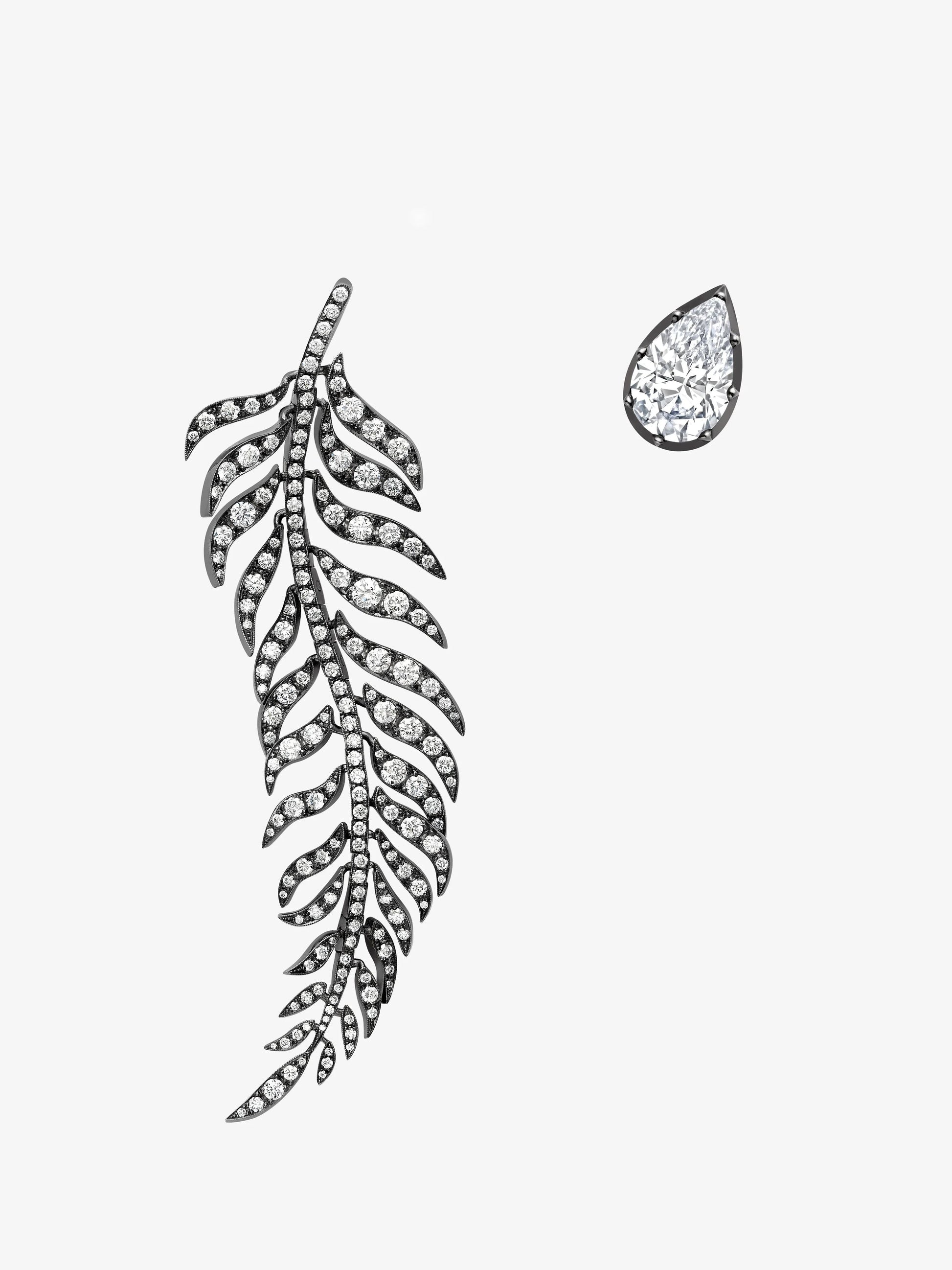 Fern Diamond Earrings View 1