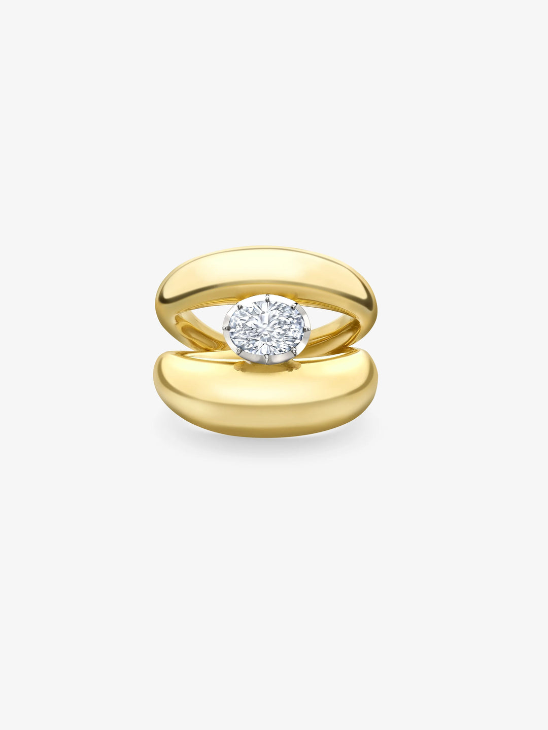 Rush Hour Oval Diamond Double Take Ring  View 1