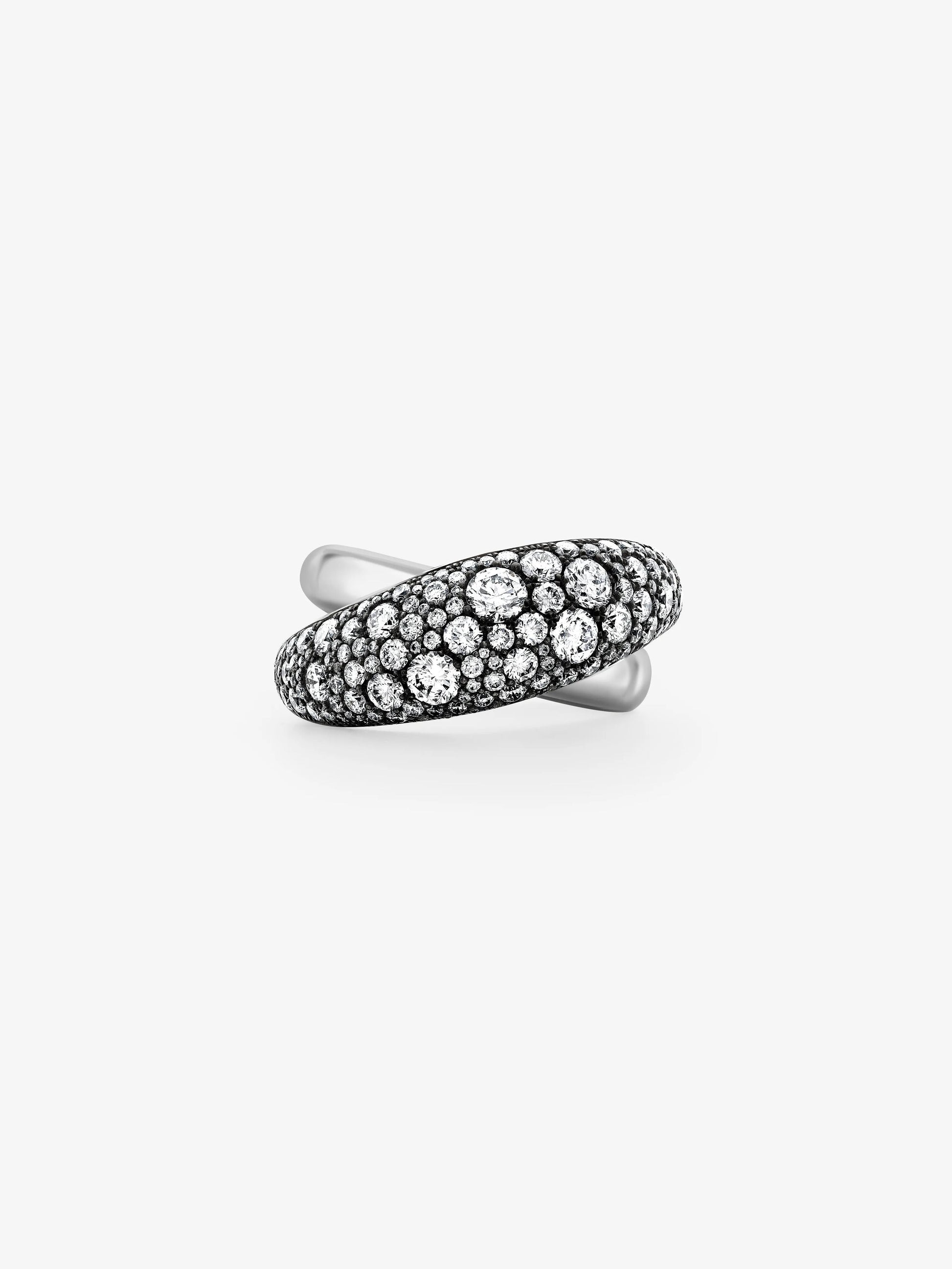 Rush Hour Diamond & White Gold Double Take Ring View 1