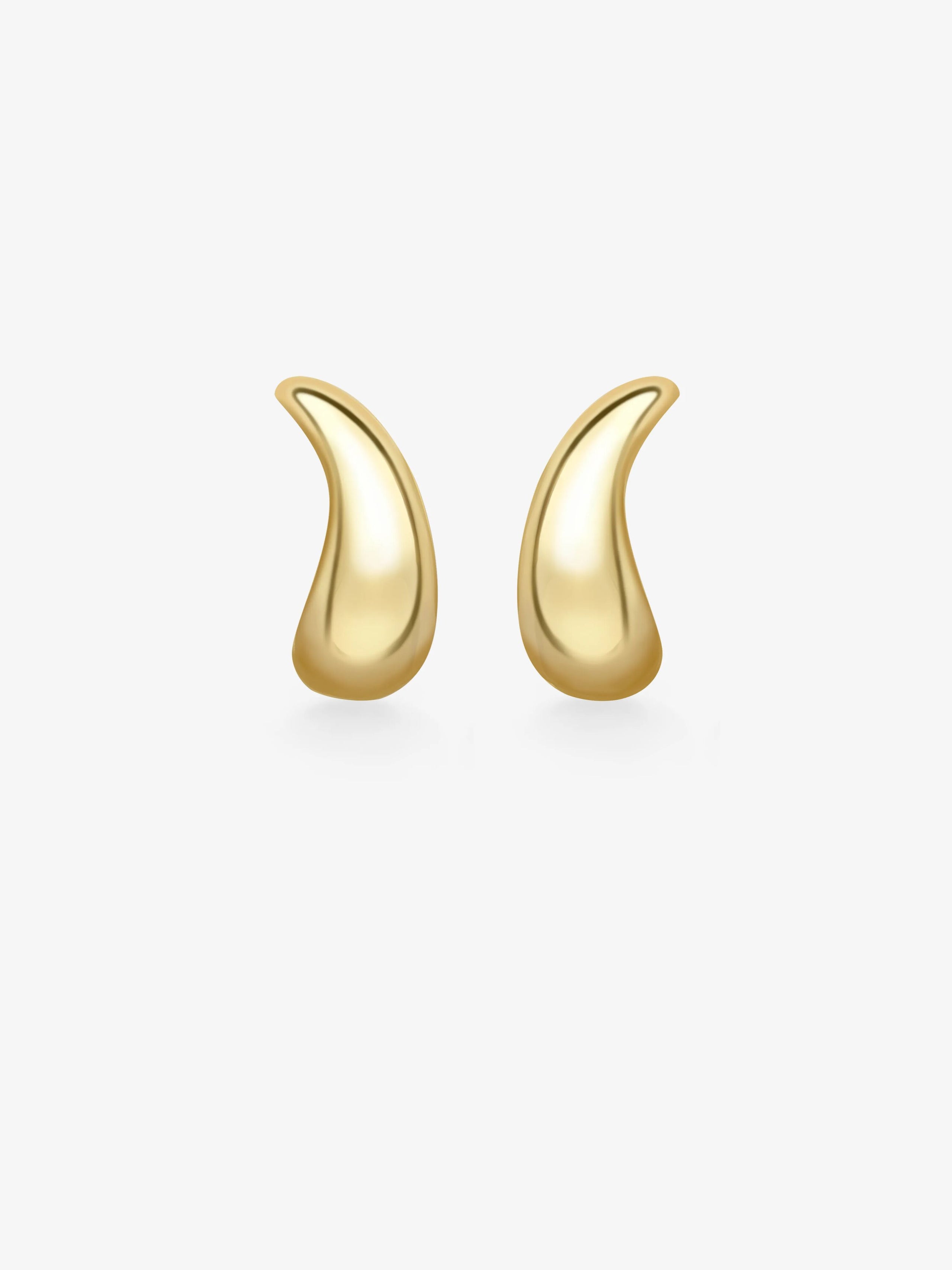 Rush Hour 'Til Late Yellow Gold Earrings View 1