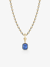 Ball n Chain 5.03ct Emerald Cut Sapphire Pendant