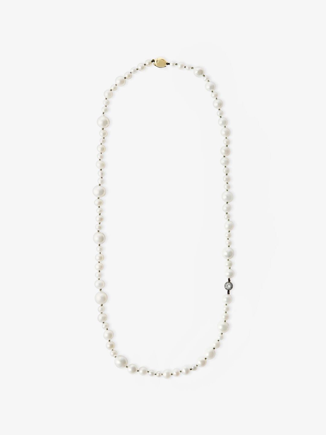 Beaches Pearl & 0.40ct Diamond 21" Necklace  View 1
