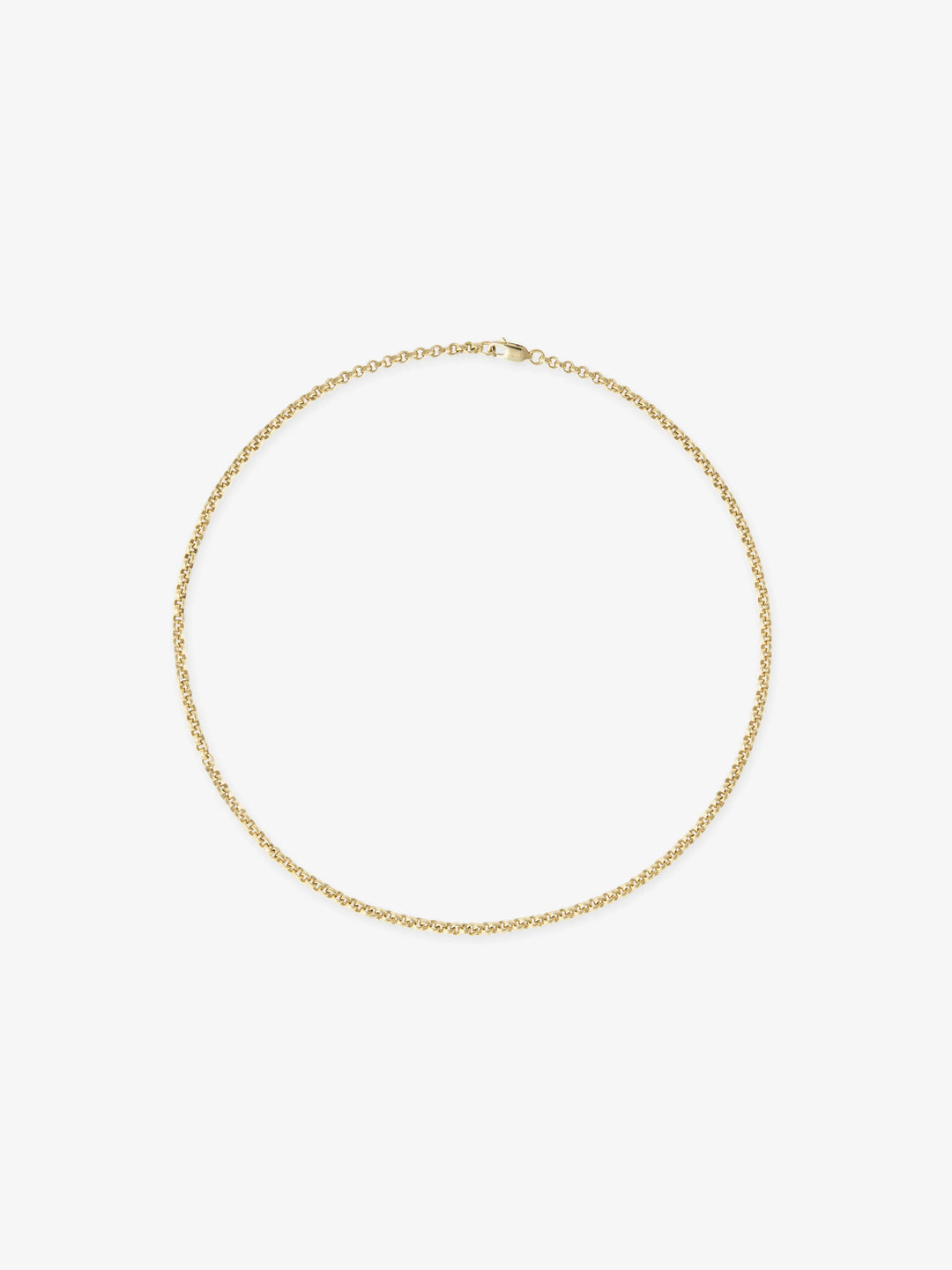 Signature Yellow Gold 16" Belcher Chain  View 1