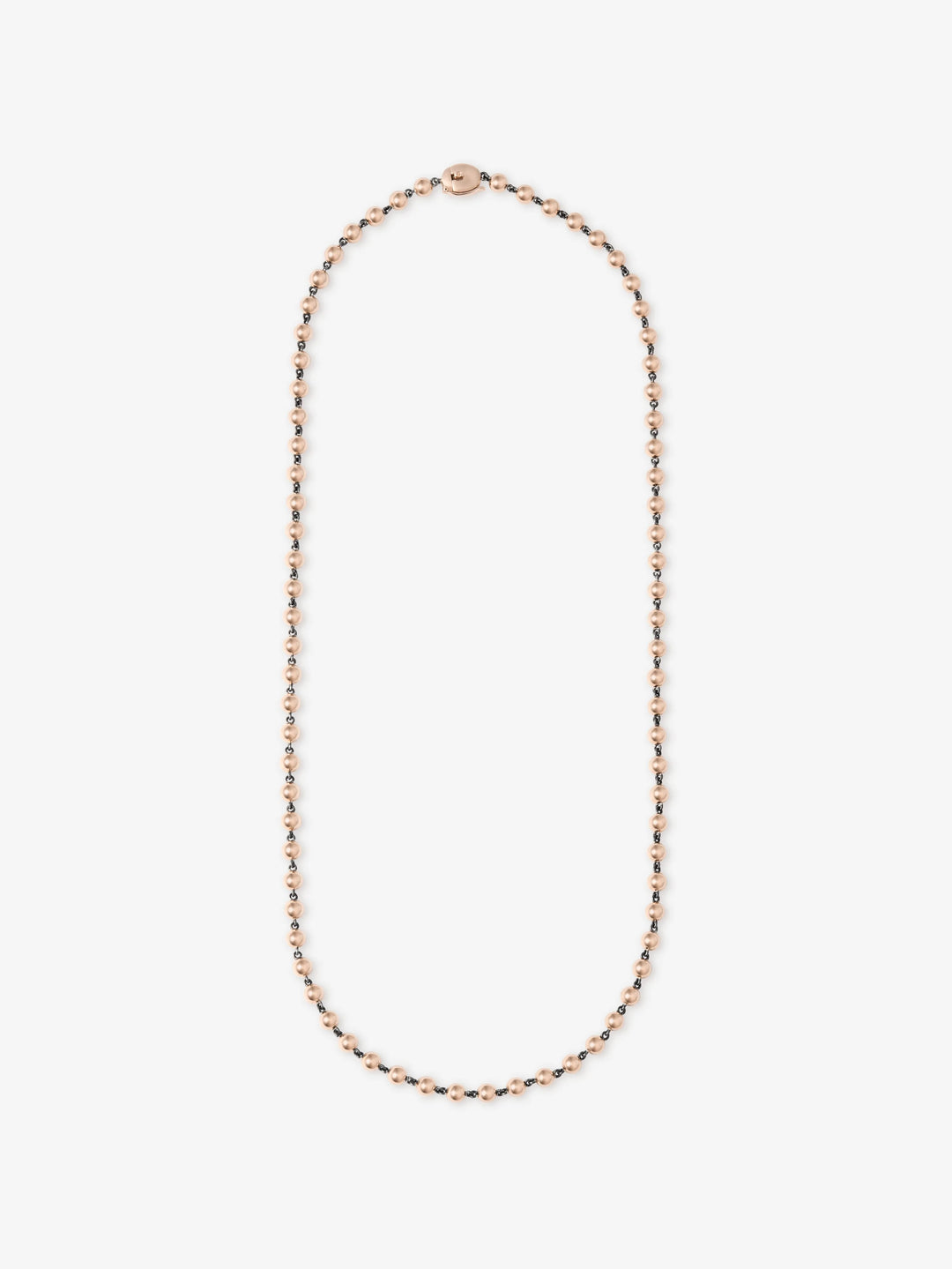 Ball n Chain Rose Gold 21" Necklace  View 1