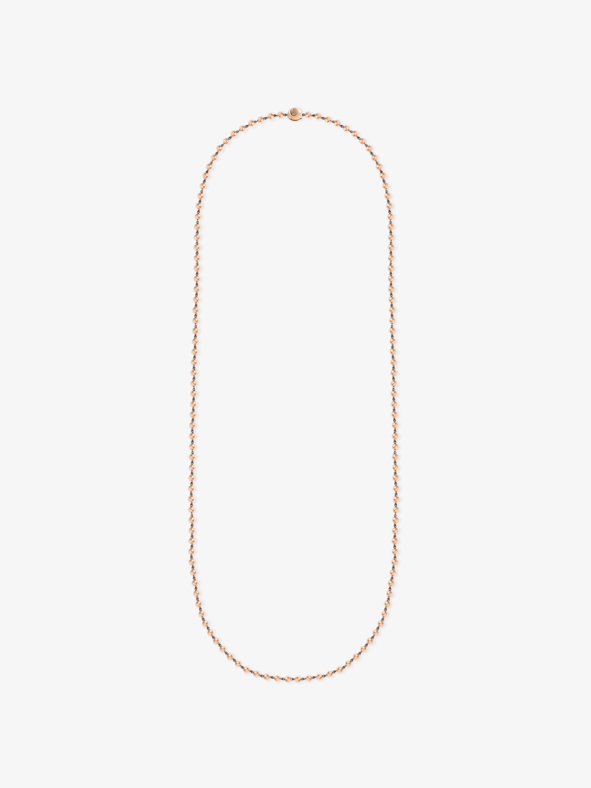 Ball n Chain Rose Gold 36" Necklace View 1