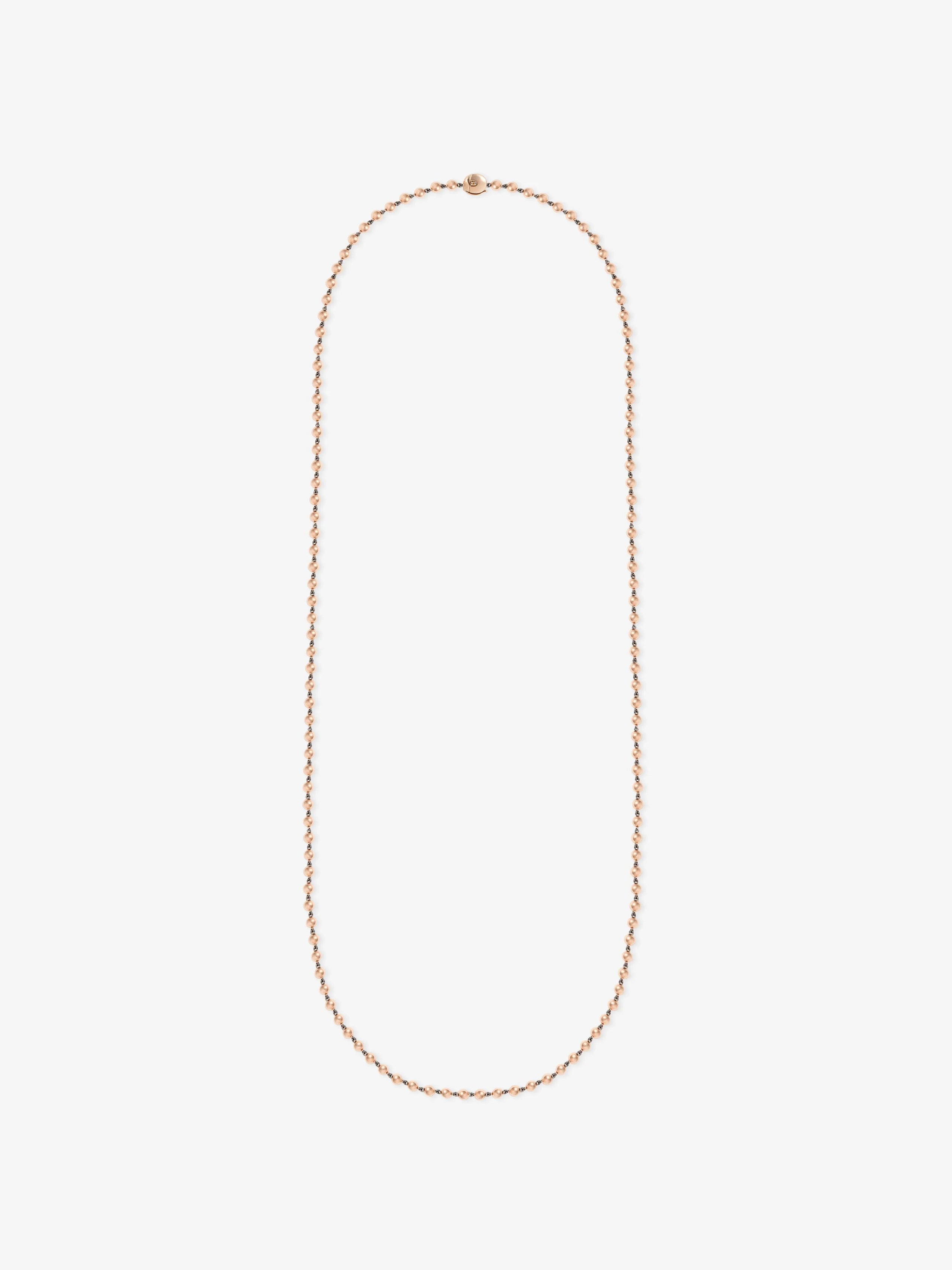 Ball n Chain Rose Gold 36" Necklace View 1