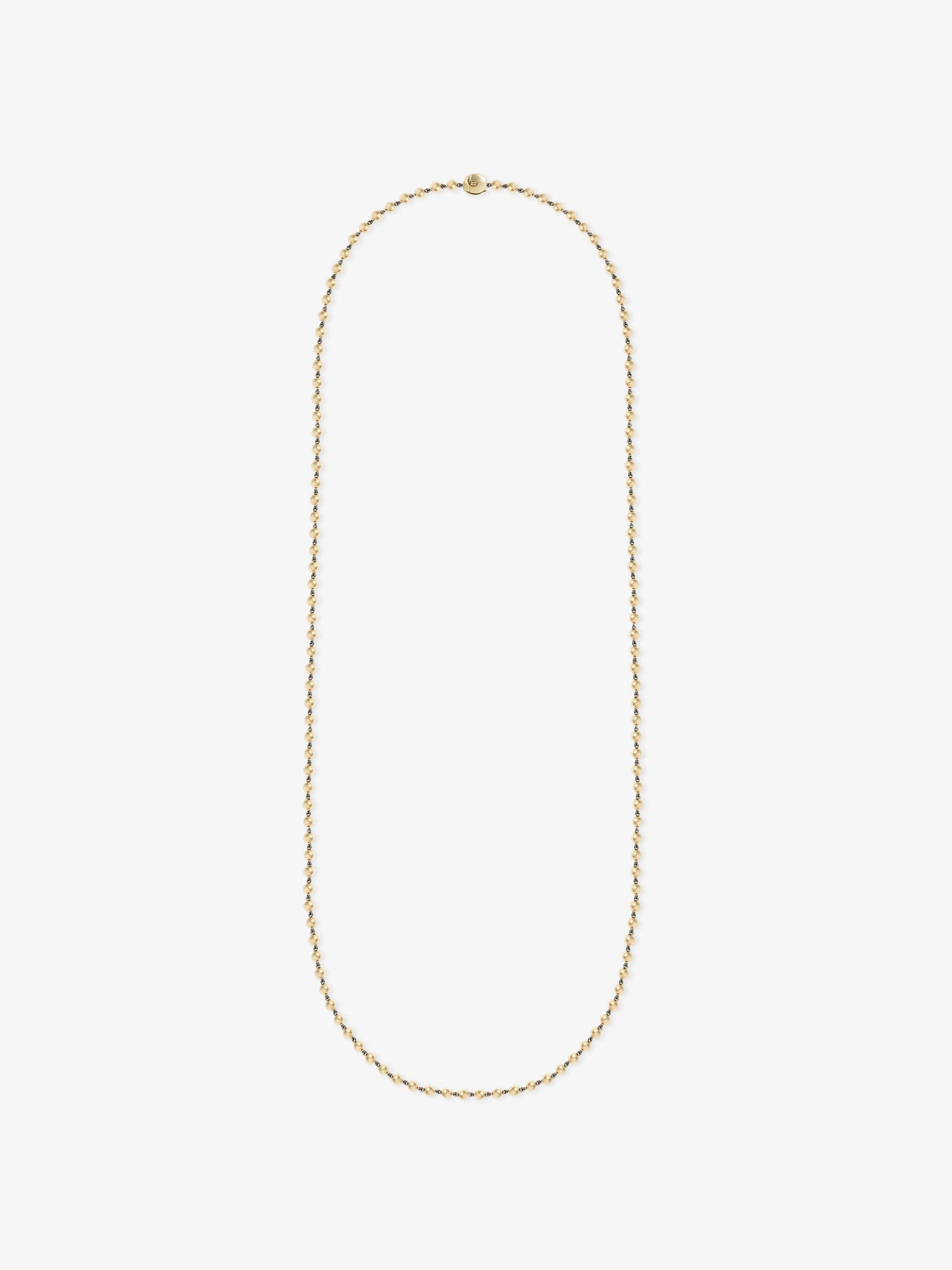 Ball n Chain Yellow Gold 36" Necklace View 1