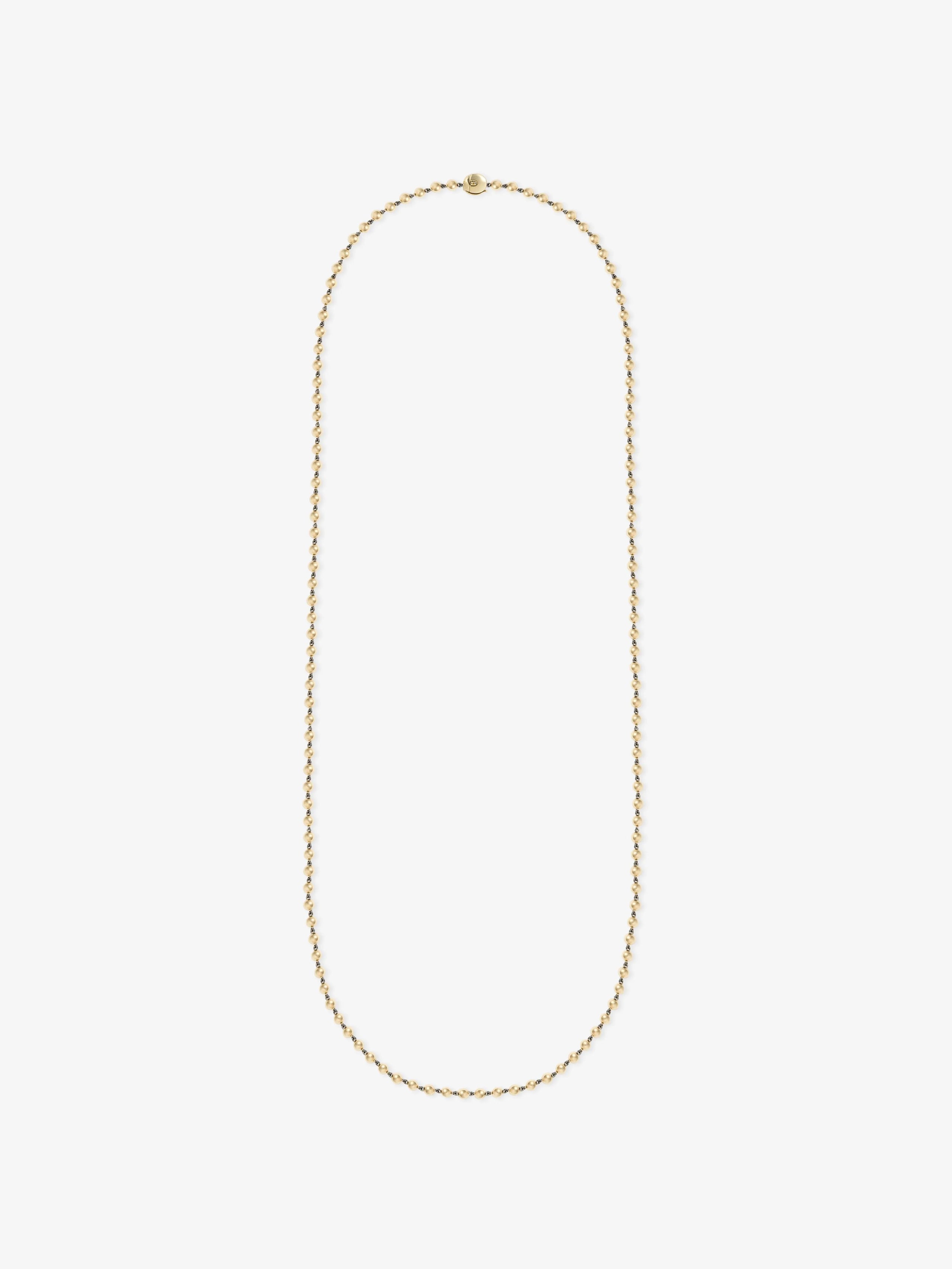 Ball n Chain Yellow Gold 36" Necklace View 1