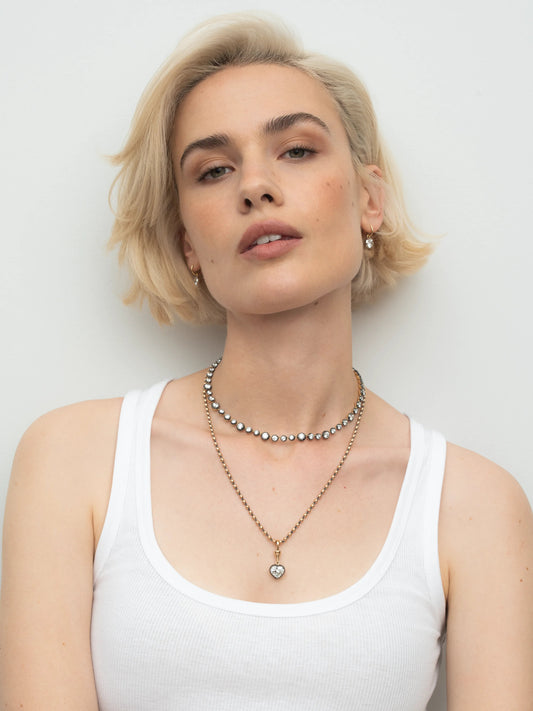 Ball n Chain 2.01ct Heart-Shaped Diamond Pendant View 3