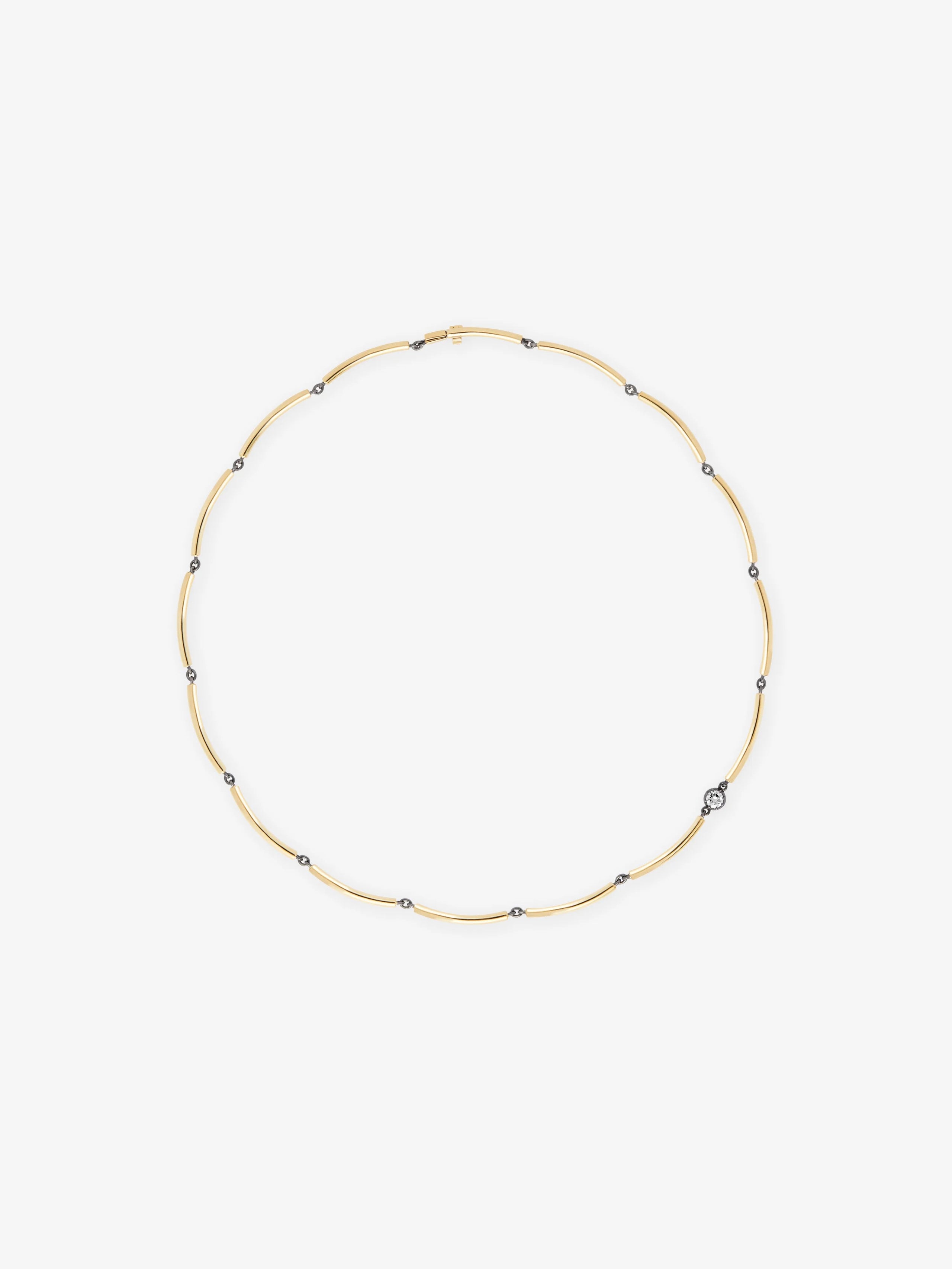 Chi Chi Yellow Gold & Diamond Necklace View 1