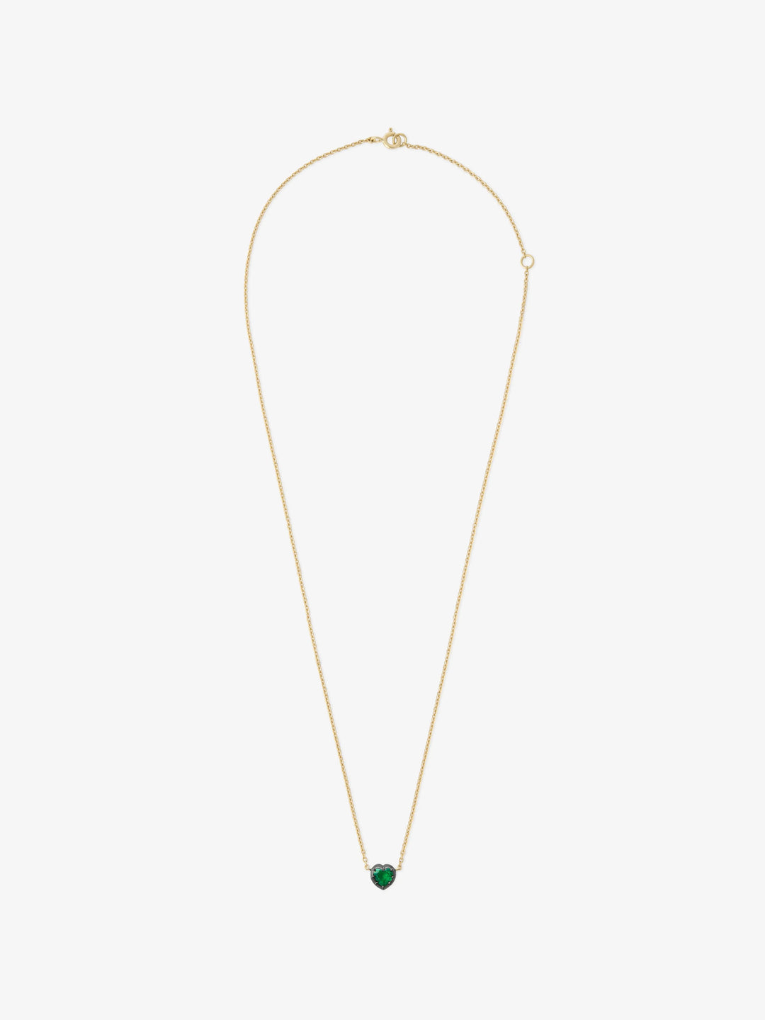 Georgian Cut-Down 0.70ct Heart-Shaped Emerald Pendant  View 1