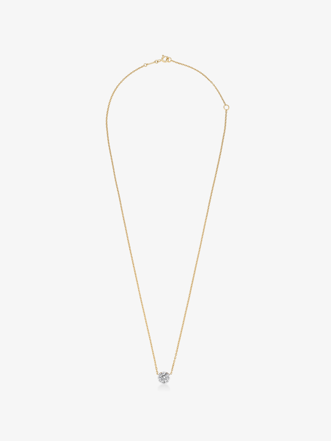 Georgian Cut-Down 0.50ct Diamond & White Gold Pendant  View 1