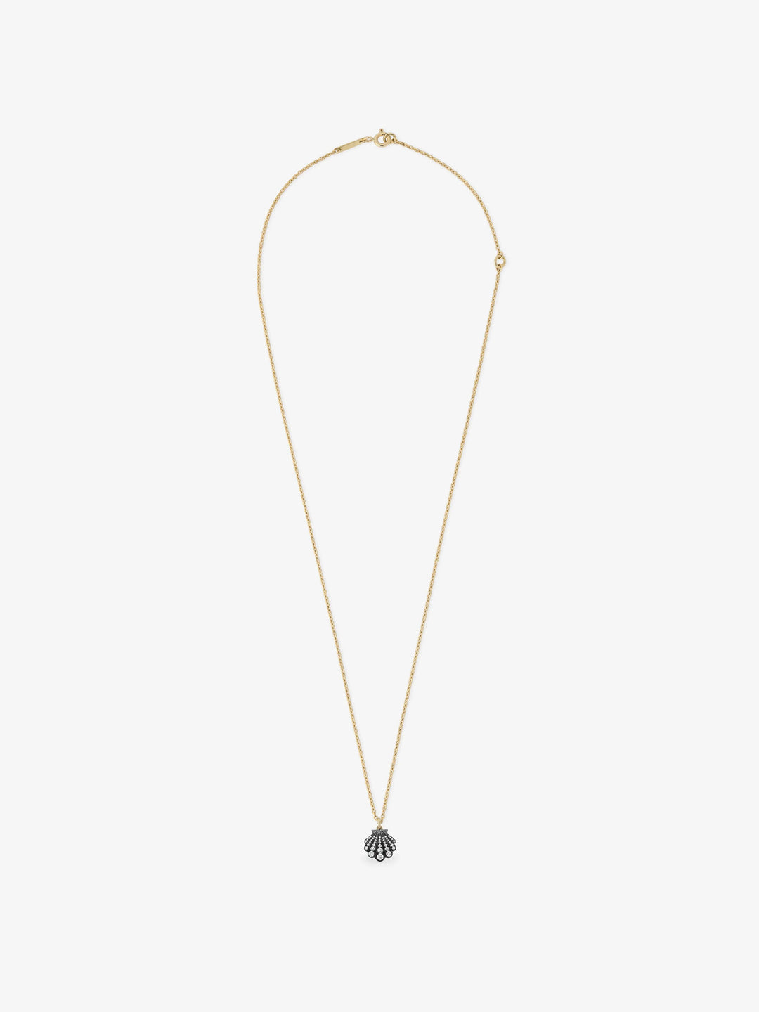 Beaches Mini Shell Diamond Necklace  View 1