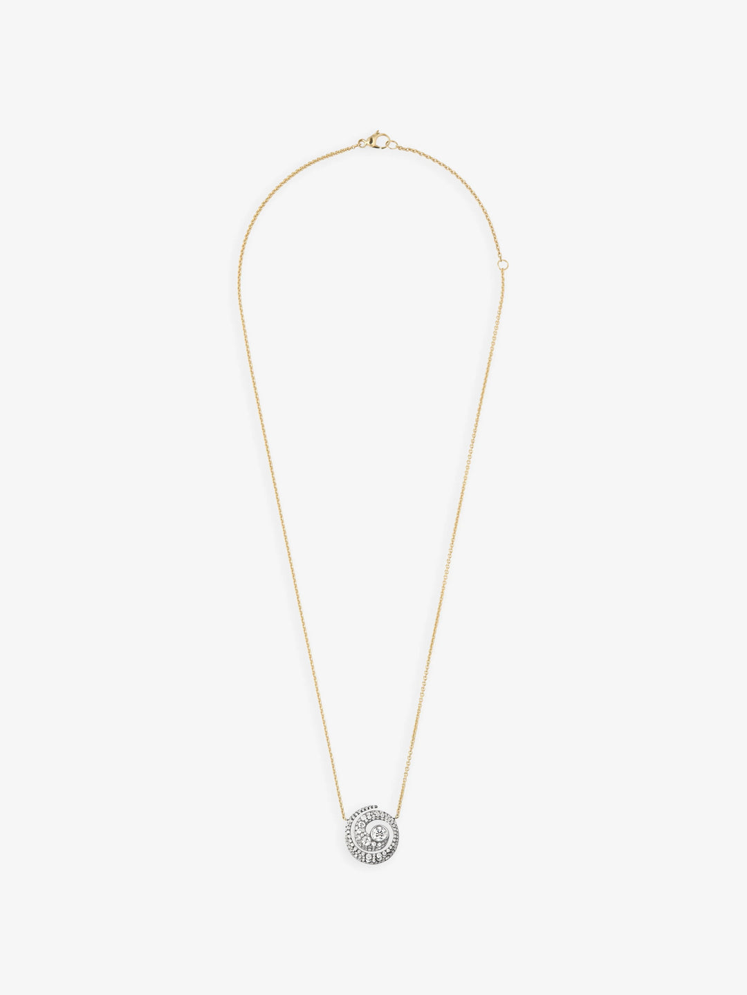 Tattoo Diamond & Blackened Gold Pendant View 1