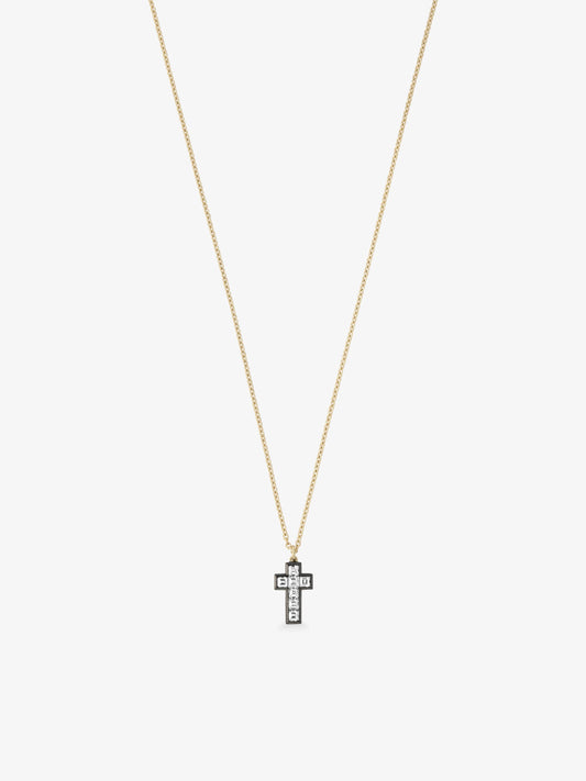 Lost Boys Mini Carré-Cut Diamond Cross Pendant View 2
