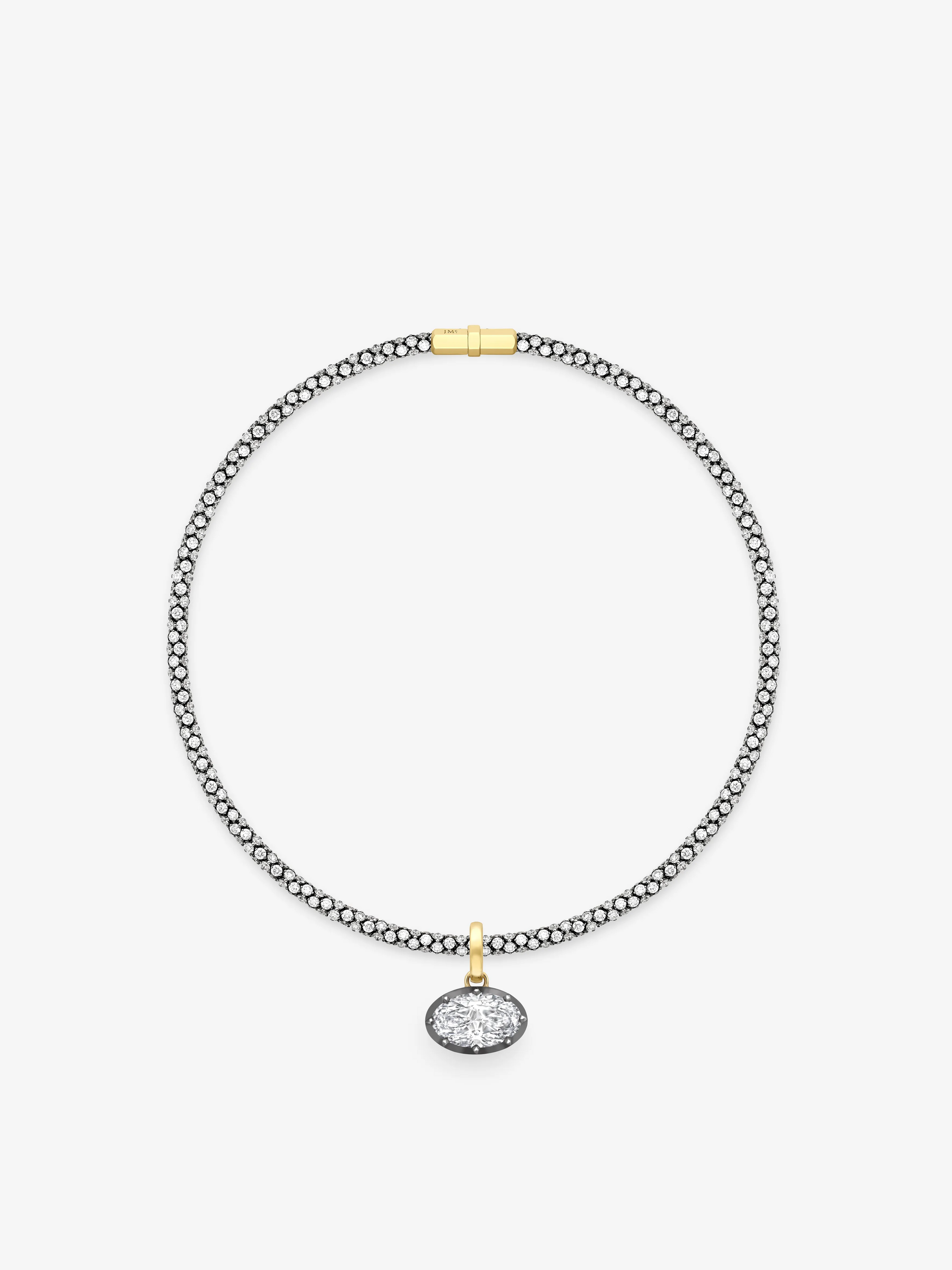 Tempest Narrow Diamond Necklace View 2