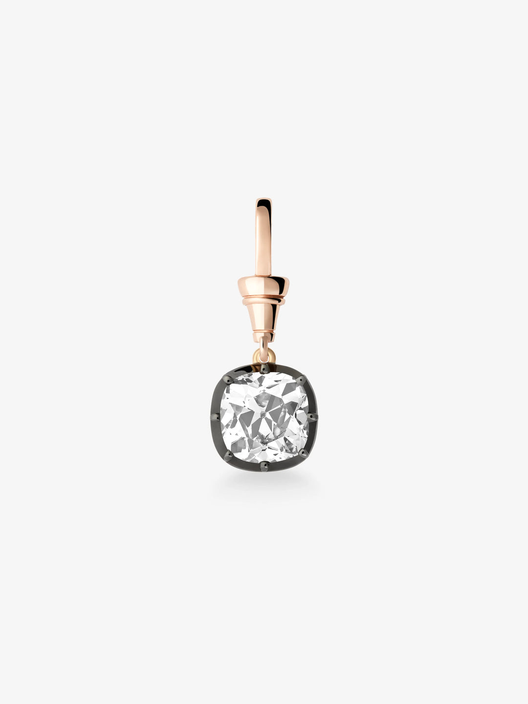 Ball n Chain 5.04ct Old Mine Cut Diamond Pendant  View 1