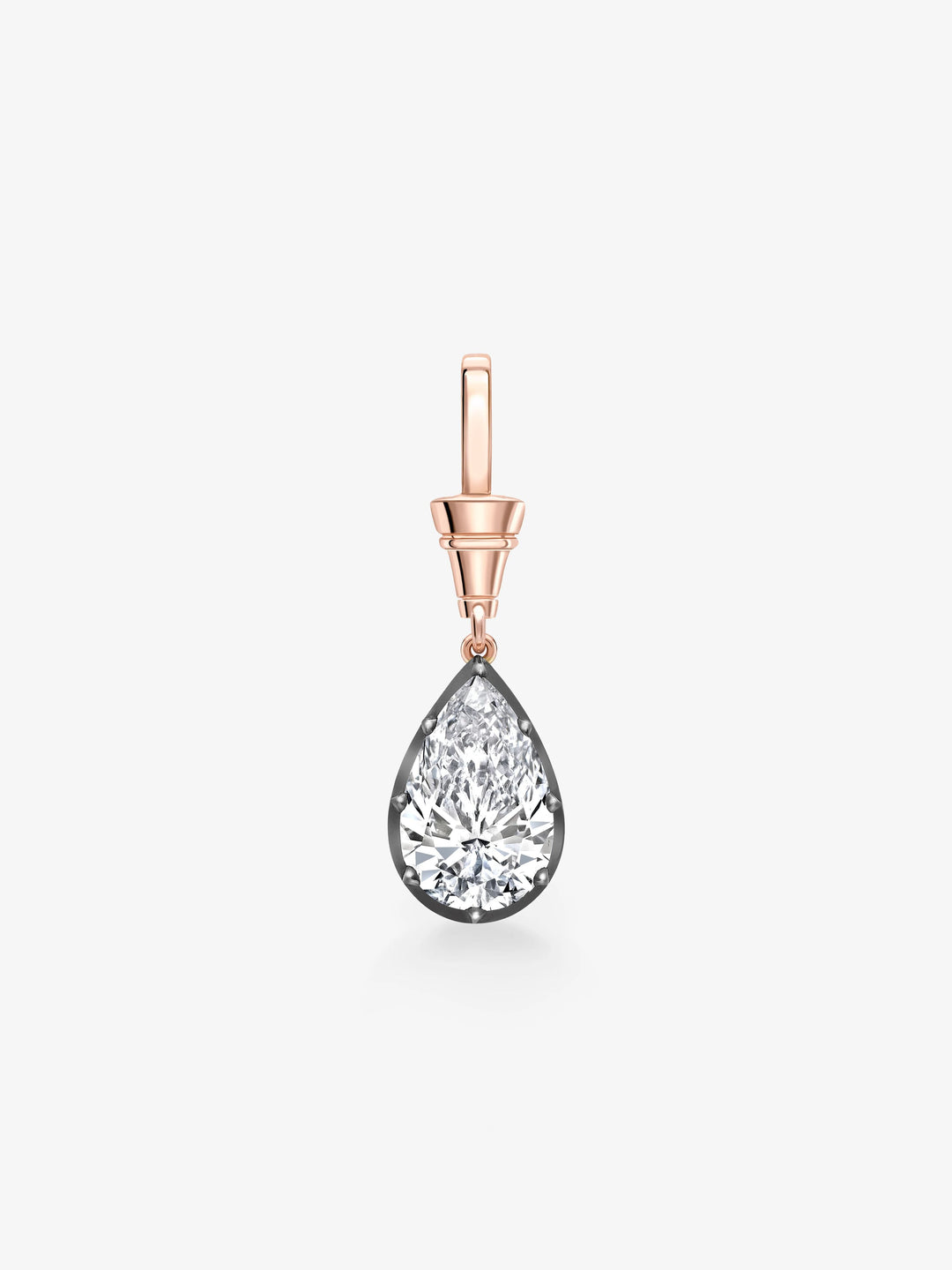 Ball n Chain 5.02ct Pear-Shaped Diamond Pendant View 1