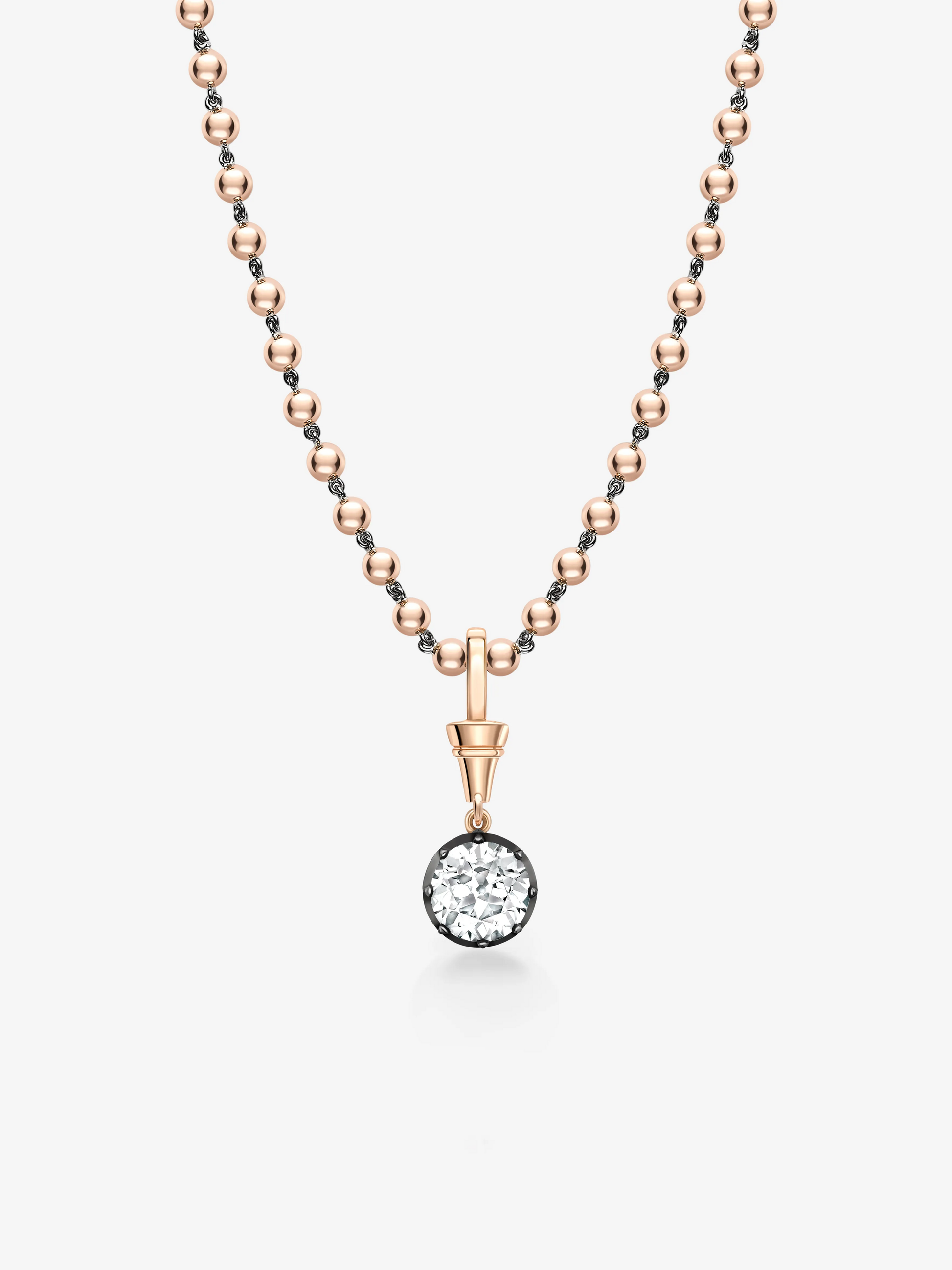 Ball n Chain 3.62ct Diamond Pendant View 2