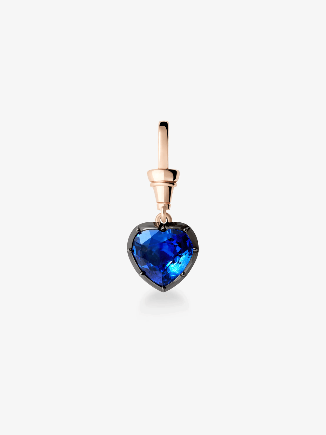 Ball n Chain 4.69ct Heart-Shaped Sapphire Pendant View 1