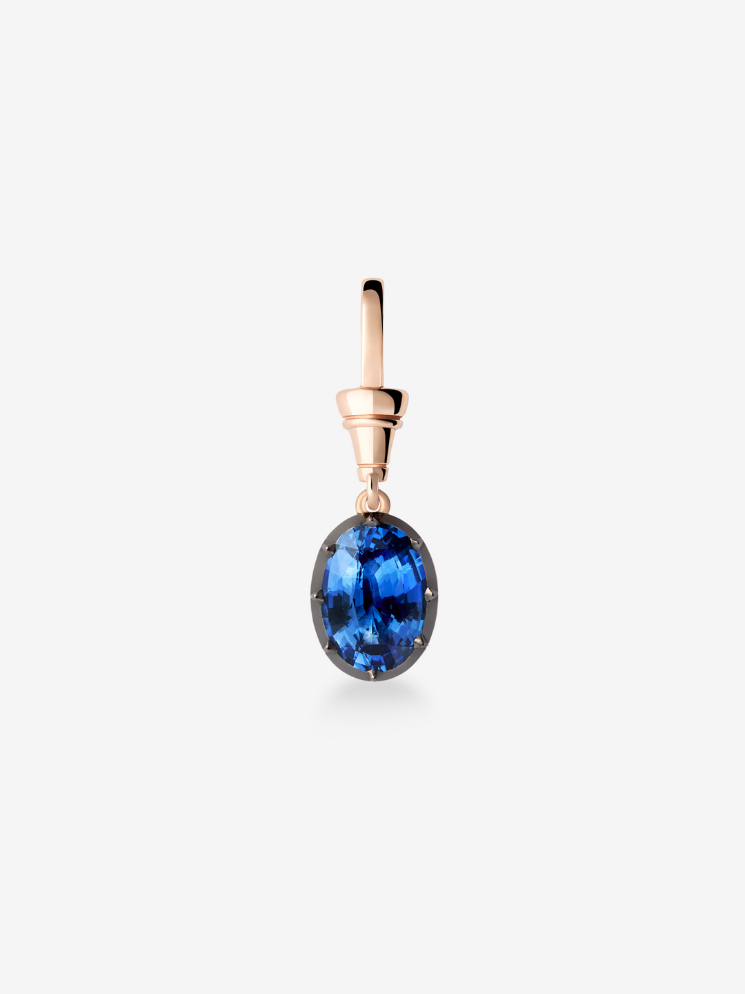 Ball n Chain 5.03ct Oval Cut Sapphire Pendant  View 1
