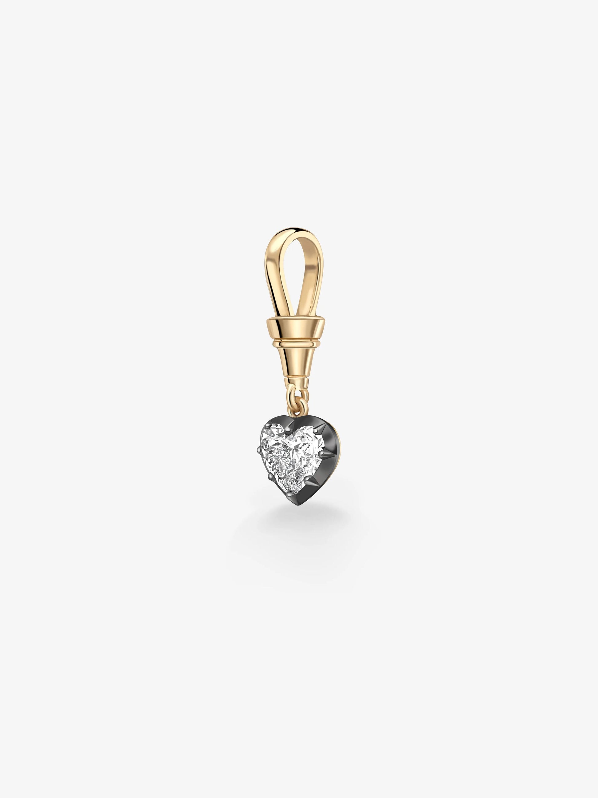 Ball n Chain 1.52ct Heart-Shaped Diamond Pendant View 4