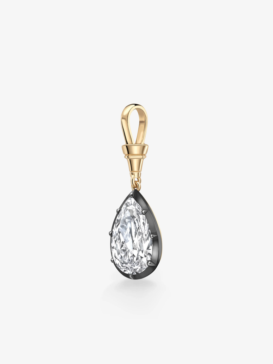 Ball n Chain 6.09ct Pear-Shaped Diamond Pendant View 4