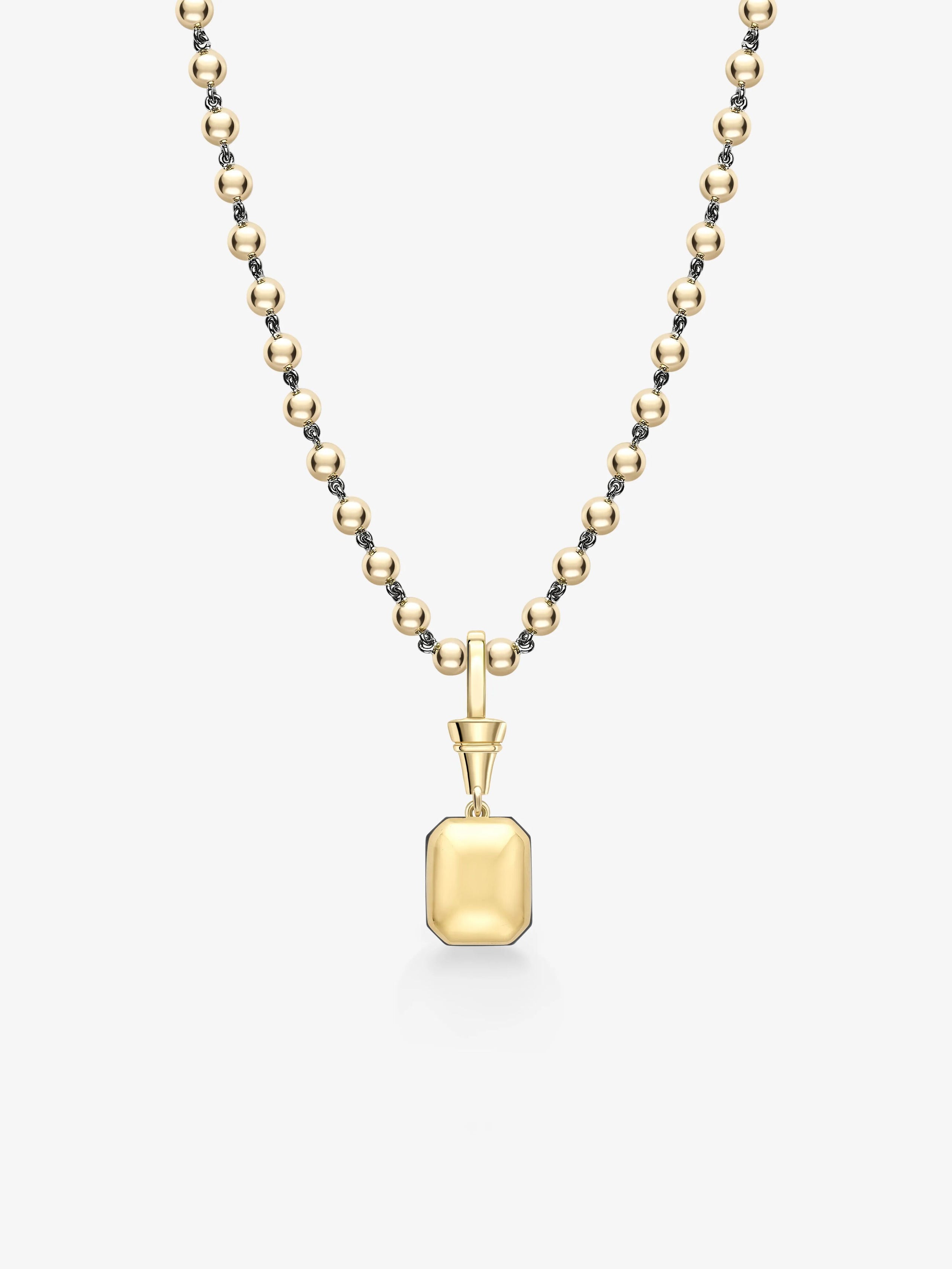 Ball n Chain 3.53ct Emerald Cut Emerald Pendant View 3