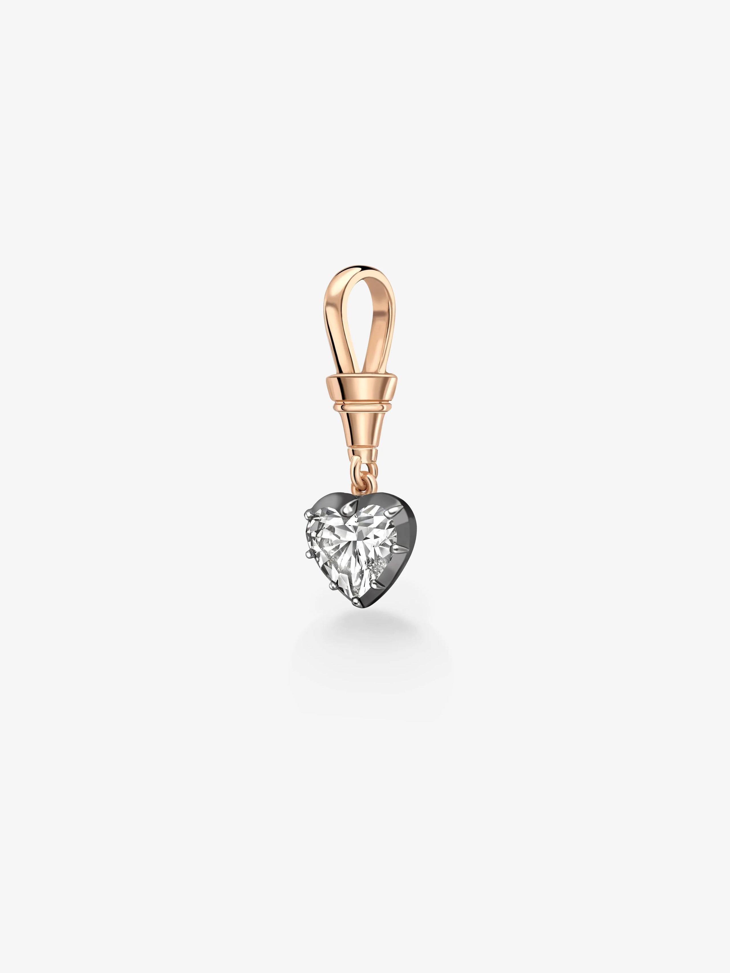 Ball n Chain 1.55ct Heart-Shaped Diamond Pendant View 5