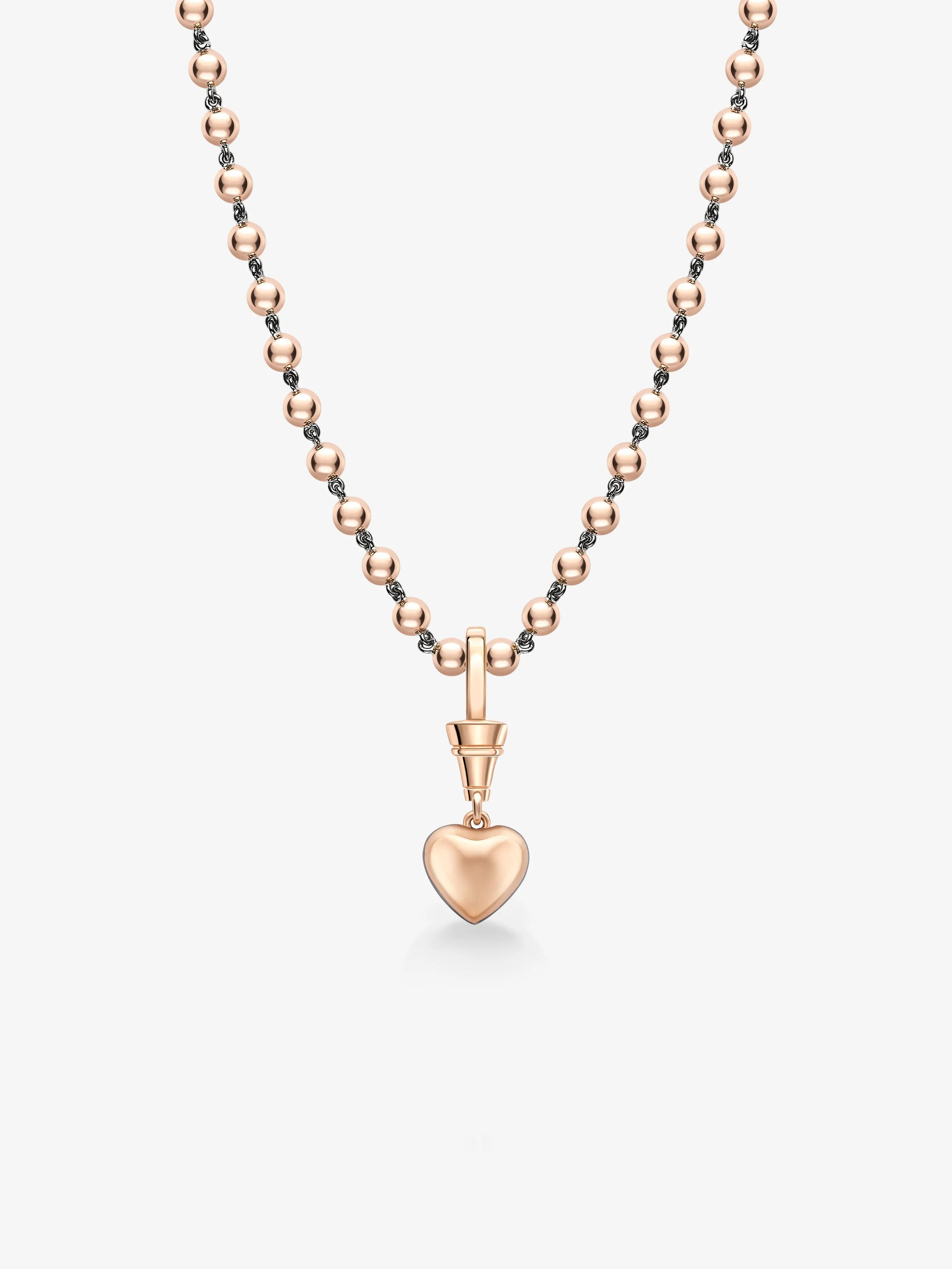 Ball n Chain 1.55ct Heart-Shaped Diamond Pendant View 3