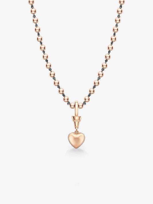 Ball n Chain 1.55ct Heart-Shaped Diamond Pendant View 3