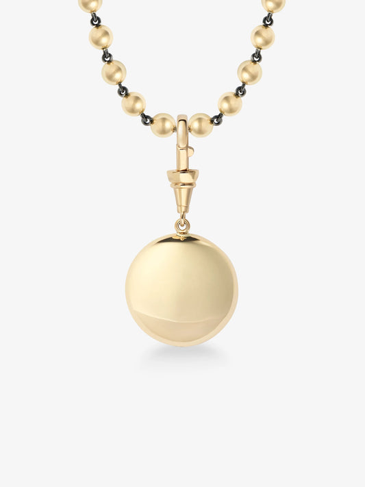 Happy Face Yellow Gold Pendant View 4