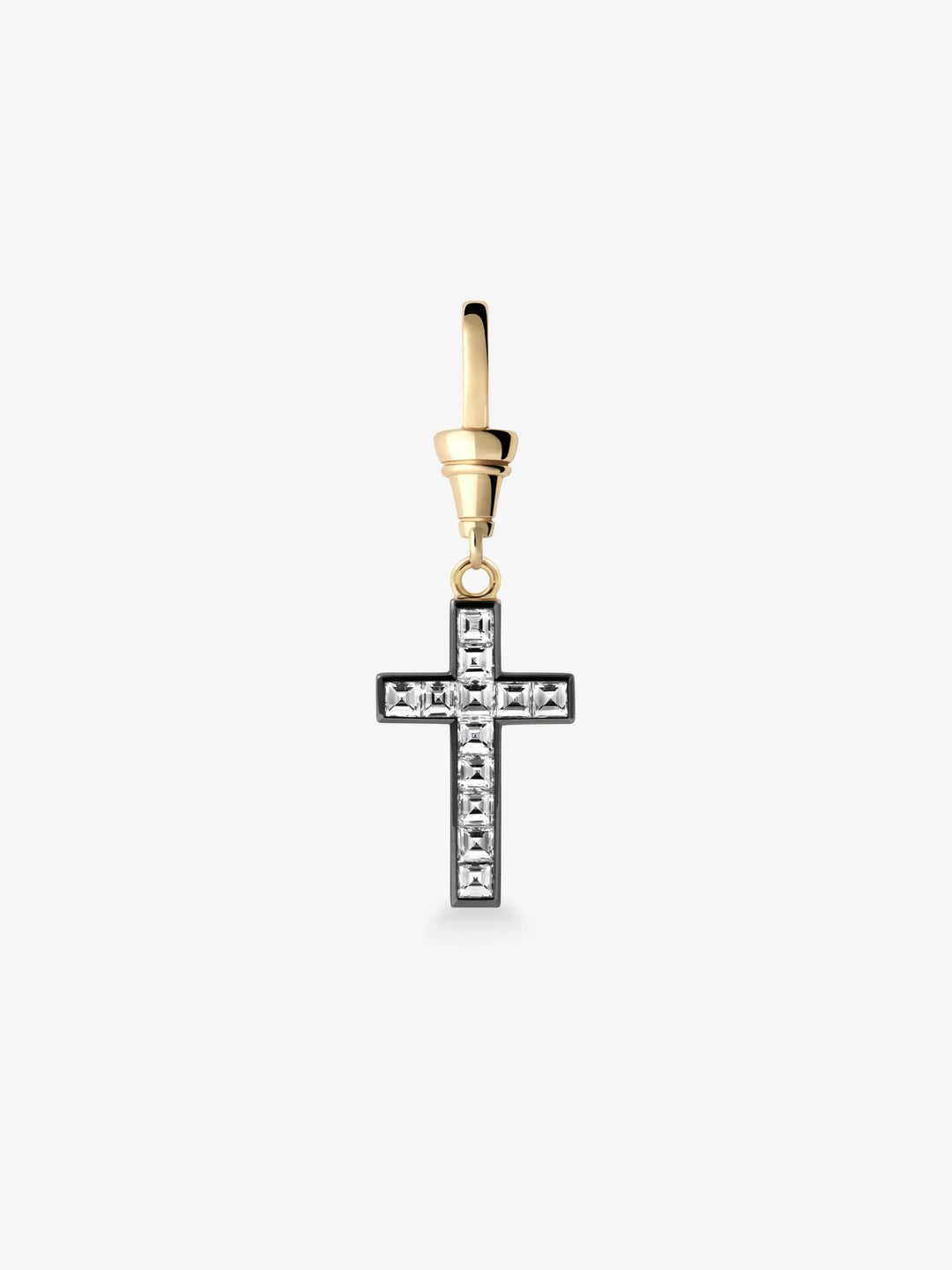 Lost Boys Carré-Cut Diamond Cross Pendant  View 1