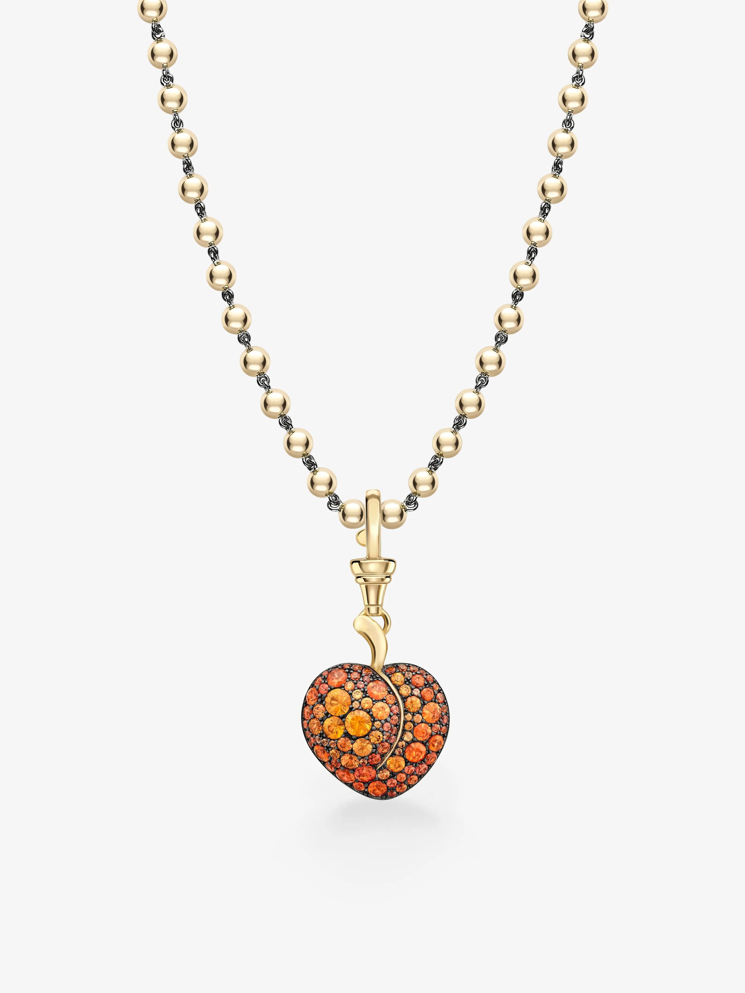 Fruit Salad Peachy Sapphire Pendant View 2