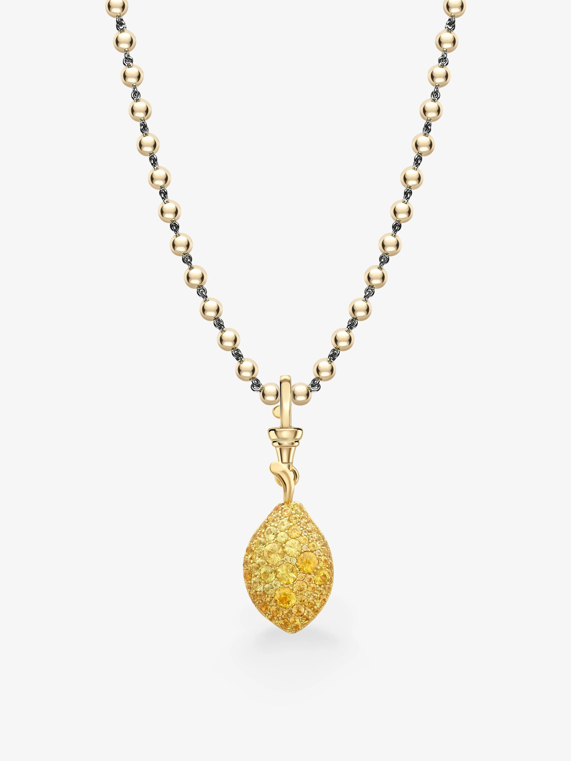 Fruit Salad Lemon Drop Sapphire Pendant View 2