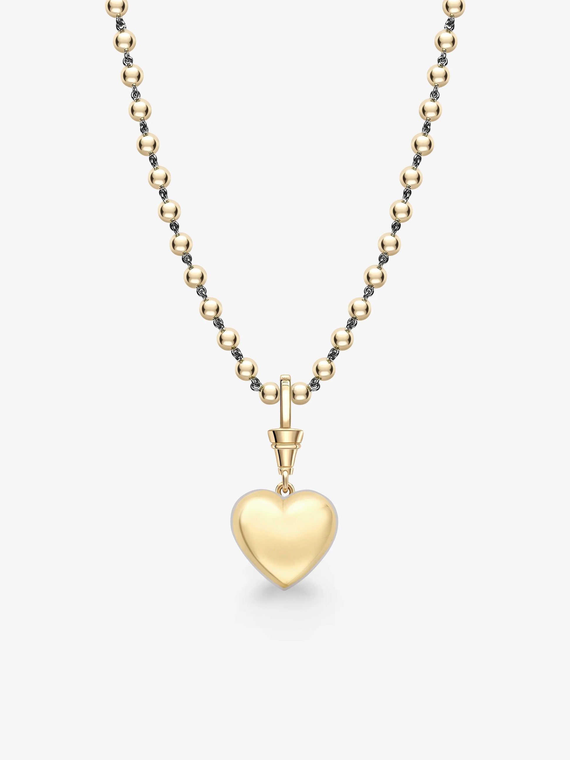 Ball n Chain 7.59ct Heart-Shaped Diamond Pendant View 3